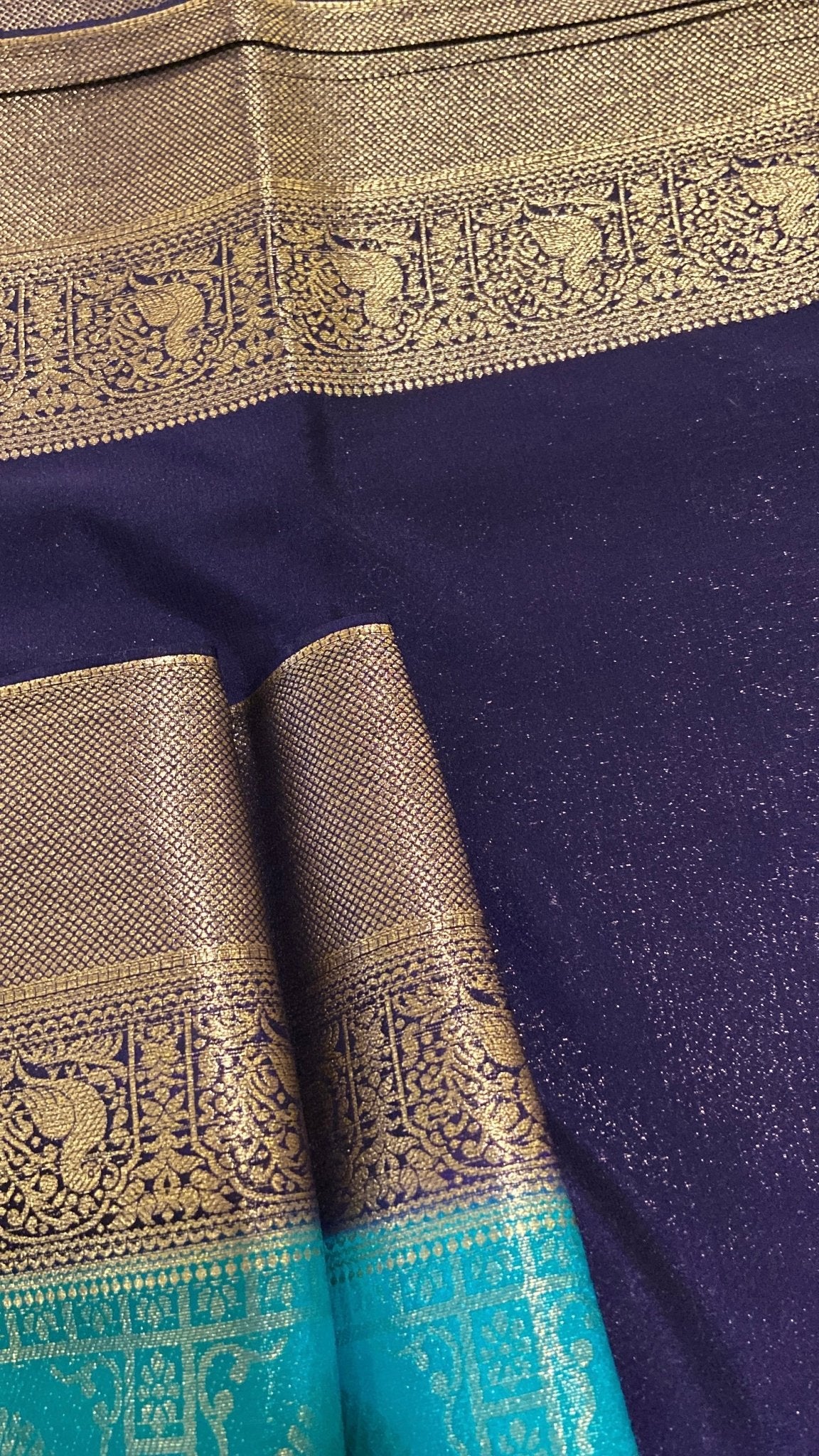 Premium Soft Georgette Saree - Kanjeevaram Silk Mandir