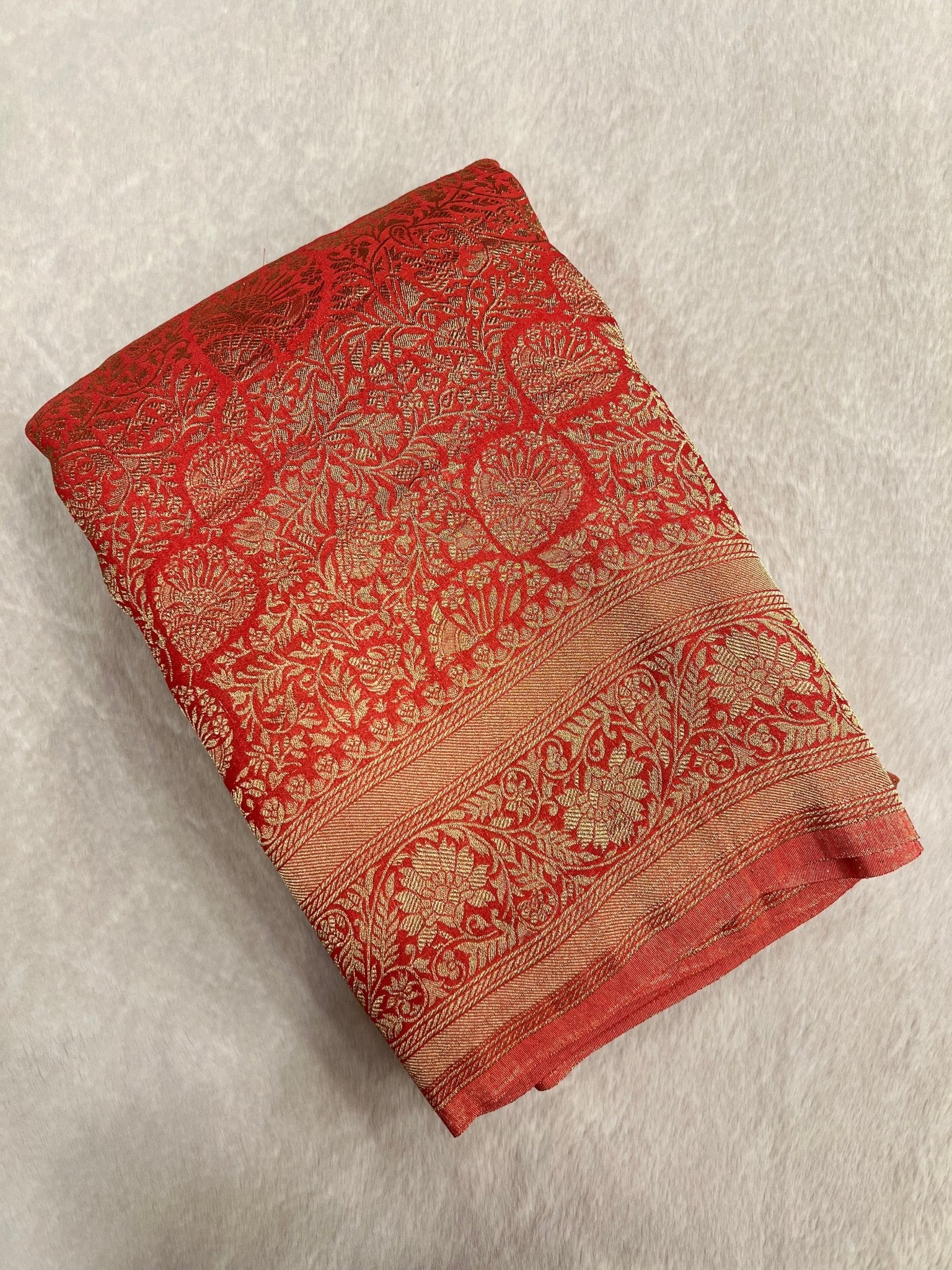 Premium Soft Georgette Saree - Kanjeevaram Silk Mandir