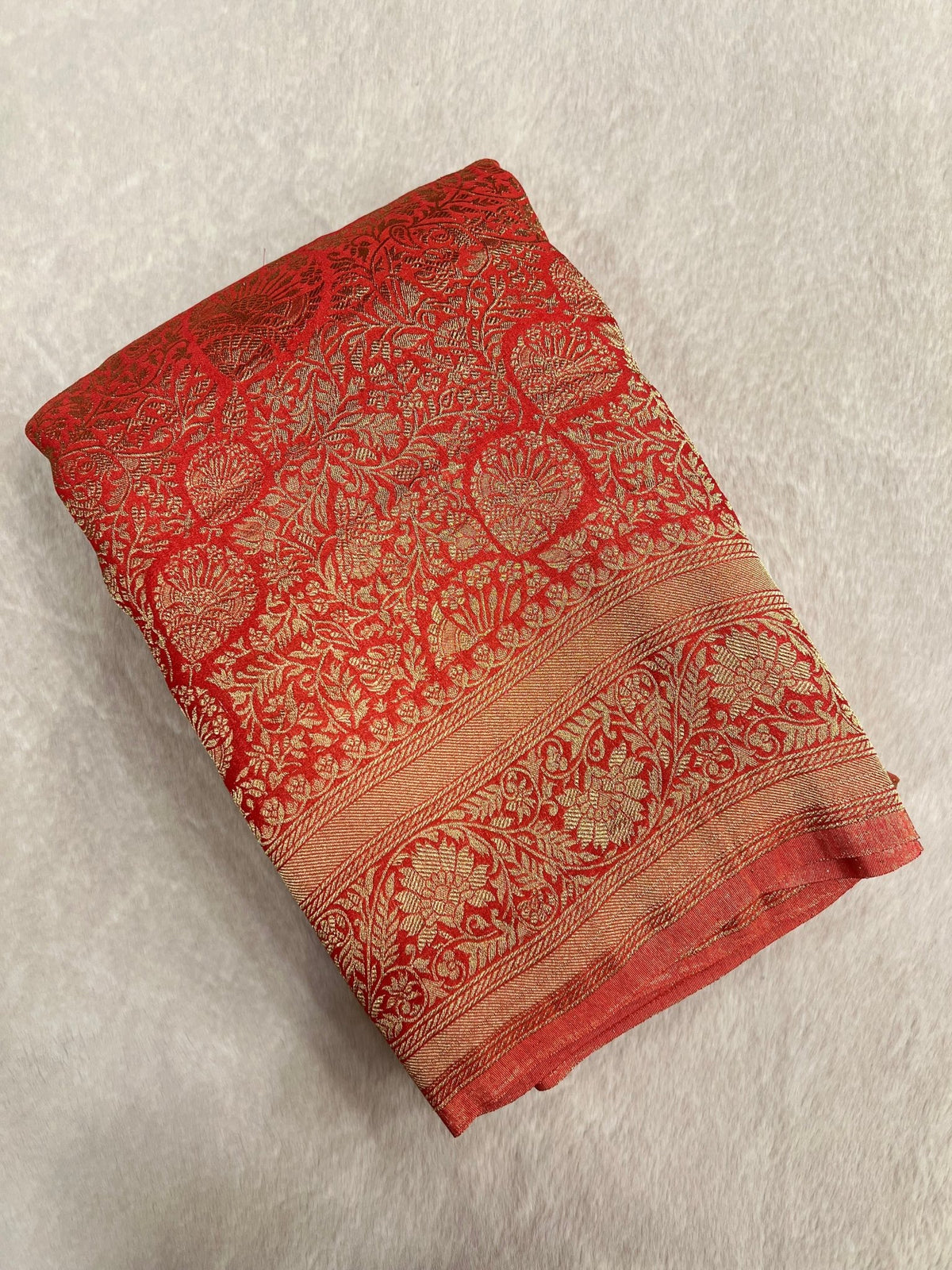 Premium Soft Georgette Saree - Kanjeevaram Silk Mandir