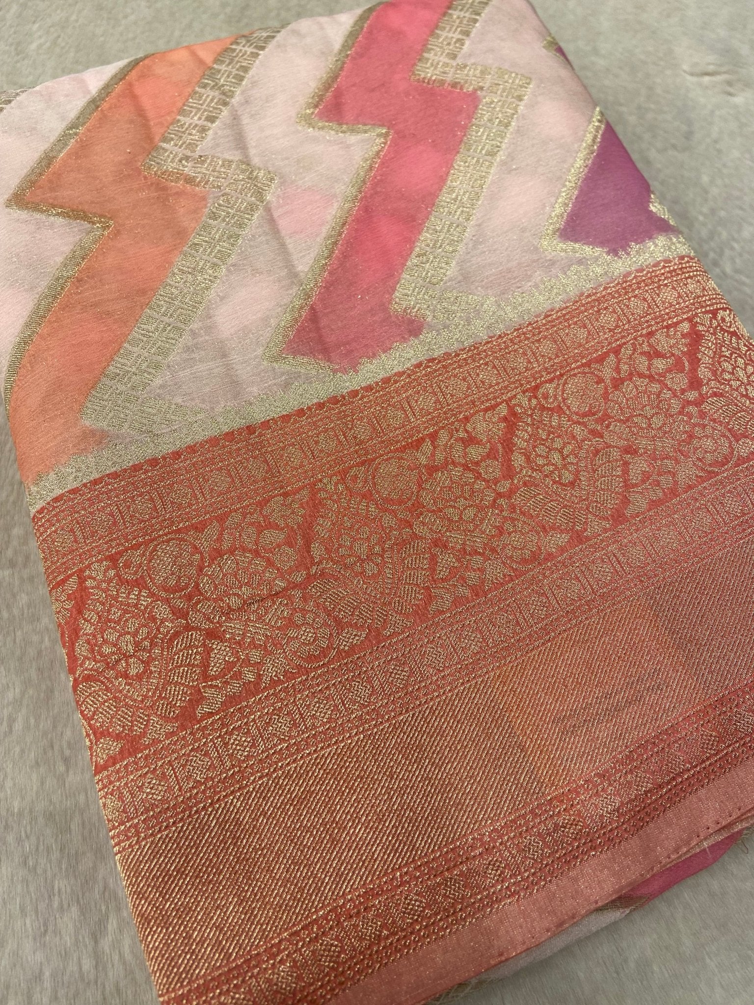 Premium Soft Georgette Saree - Kanjeevaram Silk Mandir