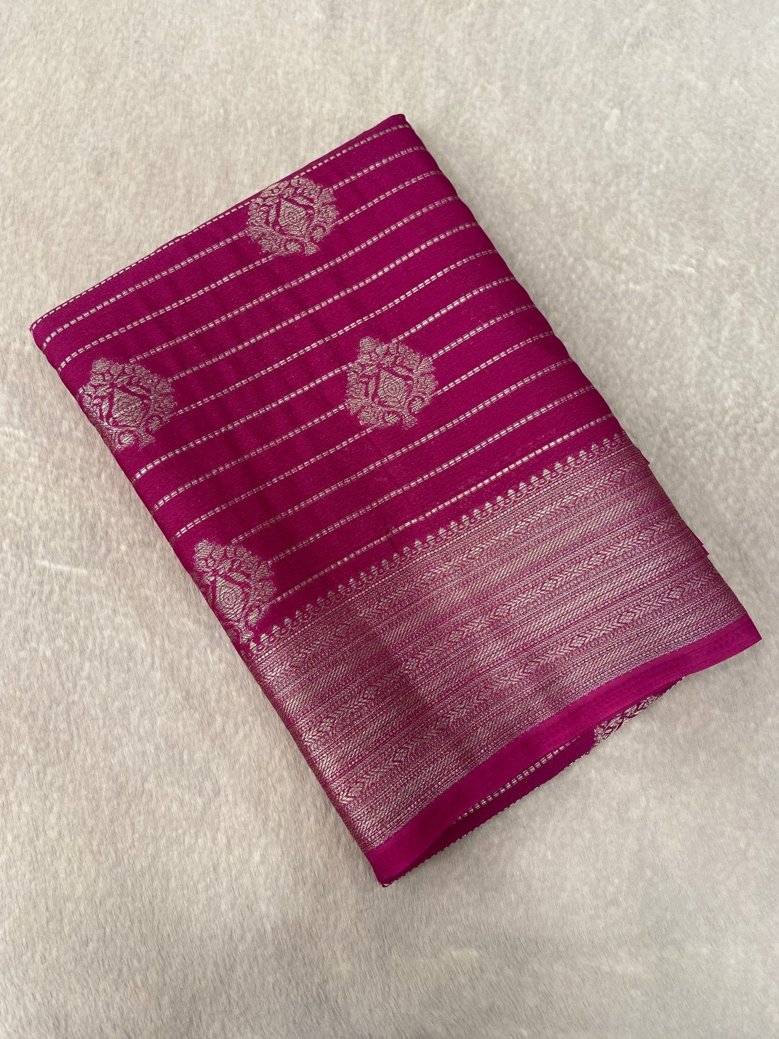 Premium Soft Georgette Saree - Kanjeevaram Silk Mandir