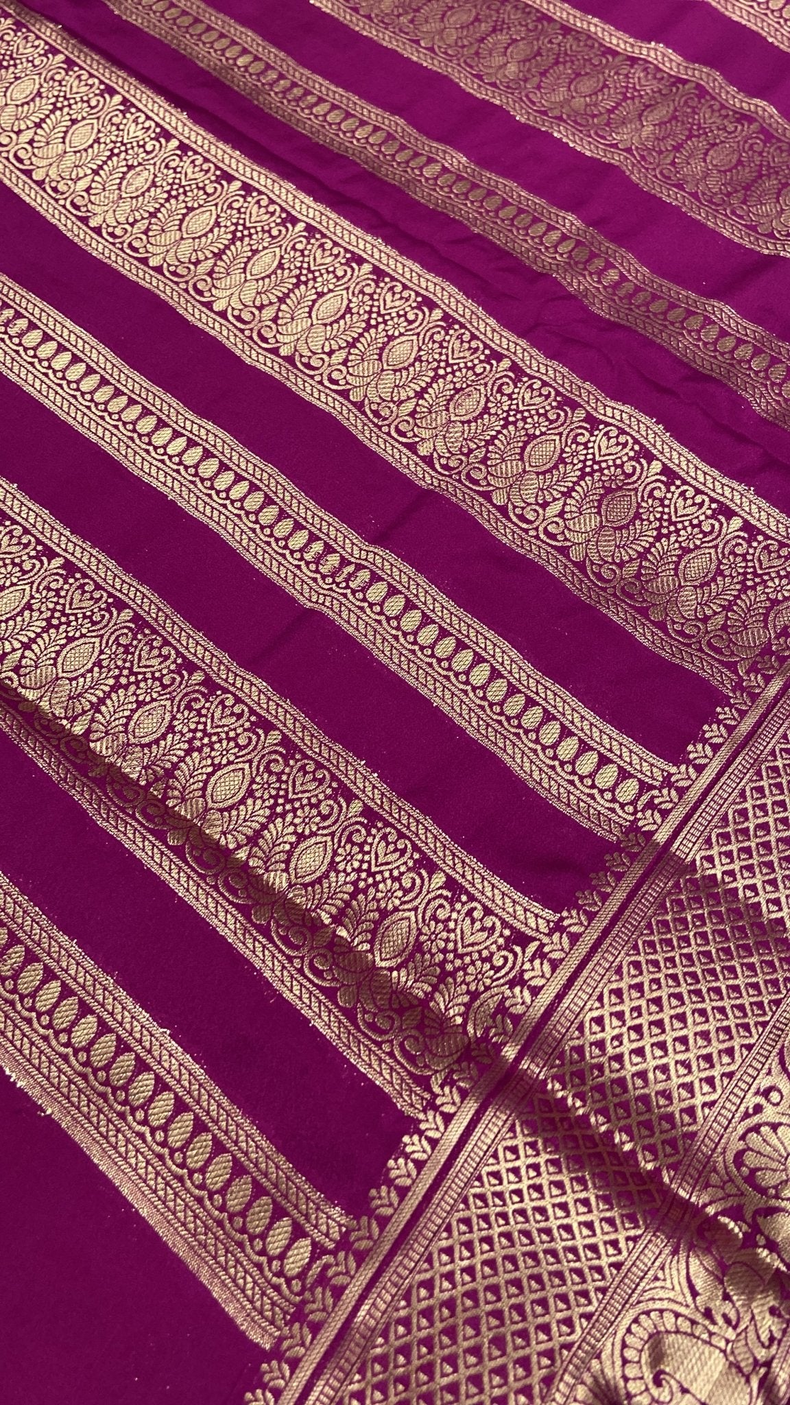 Premium Soft Georgette Saree - Kanjeevaram Silk Mandir