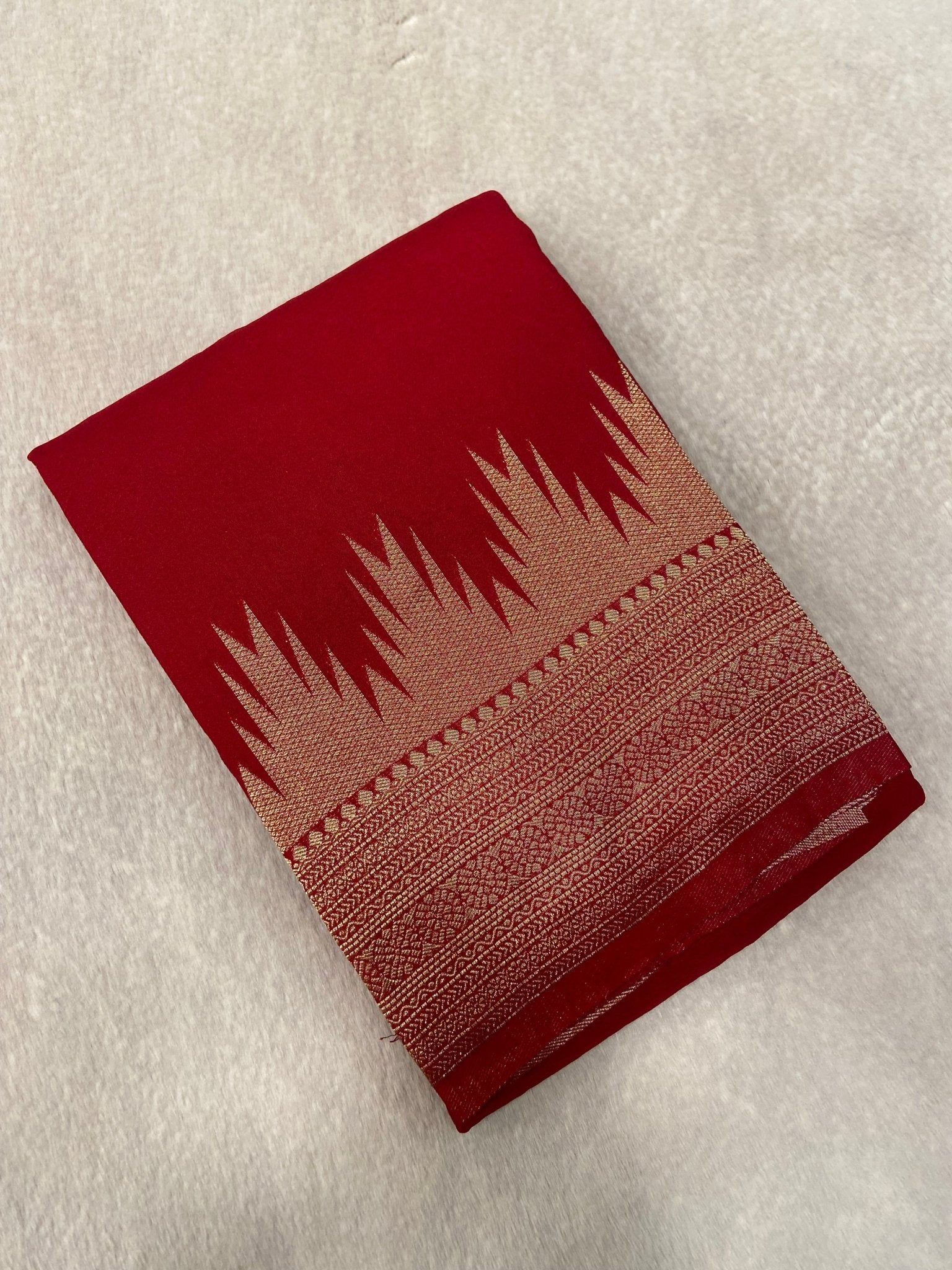 Premium Soft Georgette Saree - Kanjeevaram Silk Mandir