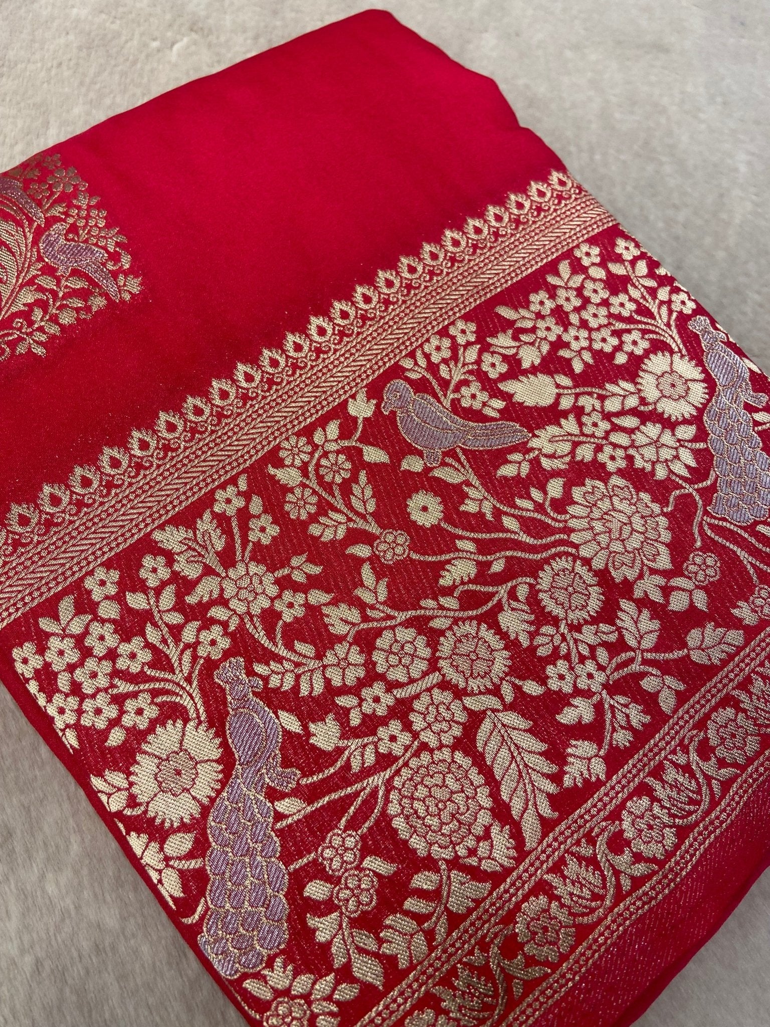 Premium Soft Georgette Saree - Kanjeevaram Silk Mandir