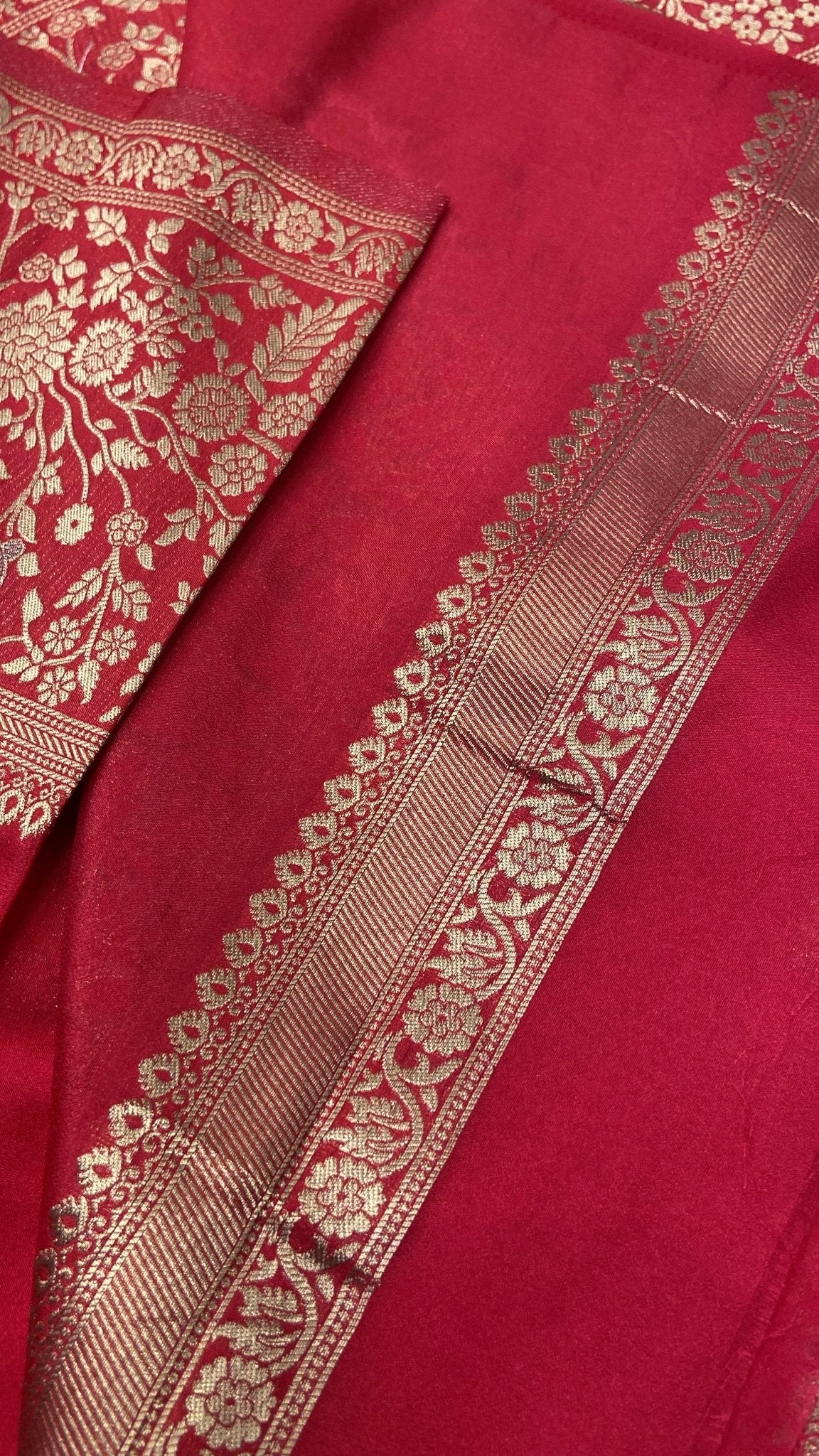 Premium Soft Georgette Saree - Kanjeevaram Silk Mandir