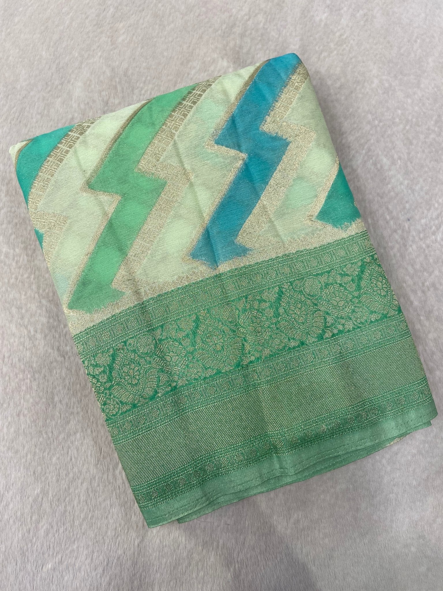 Premium Soft Georgette Saree - Kanjeevaram Silk Mandir
