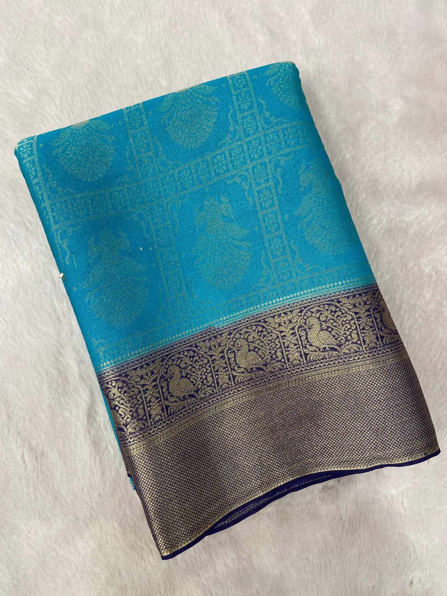 Premium Soft Georgette Saree - Kanjeevaram Silk Mandir