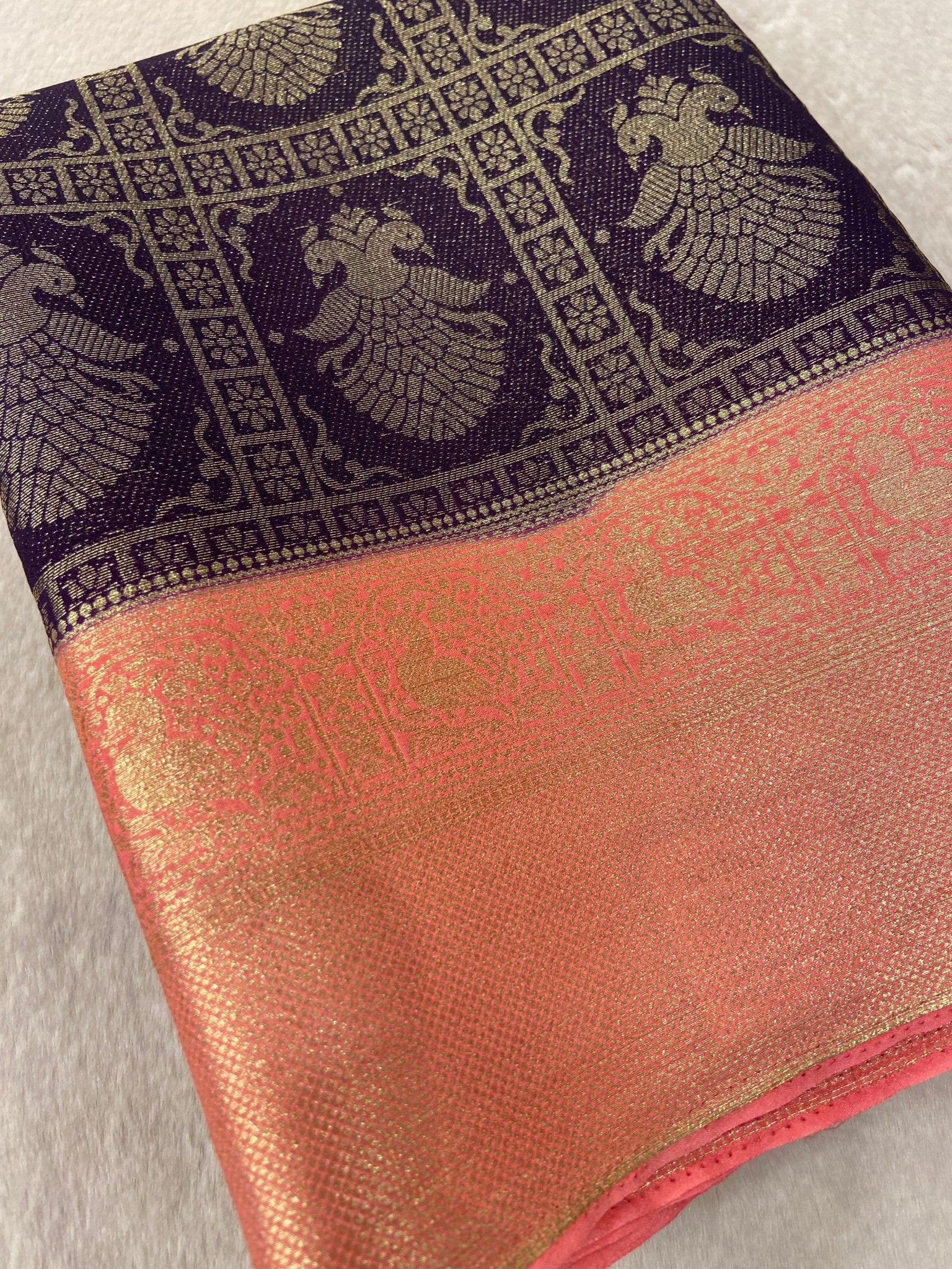 Premium Soft Georgette Saree - Kanjeevaram Silk Mandir