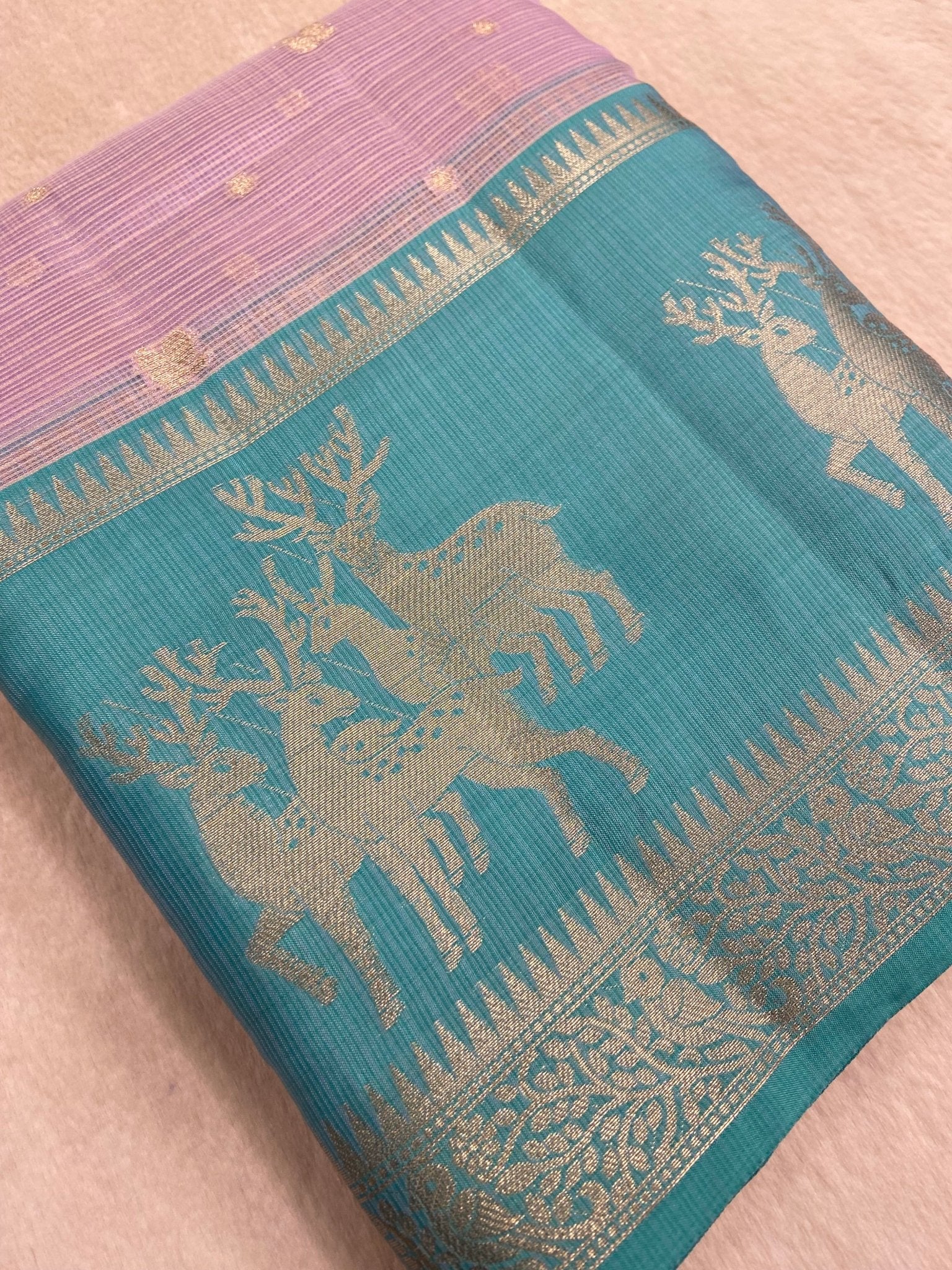 Premium Soft Organza Saree - Kanjeevaram Silk Mandir