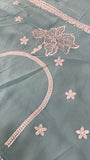 Premium Soft Organza Saree🩵 - Kanjeevaram Silk Mandir