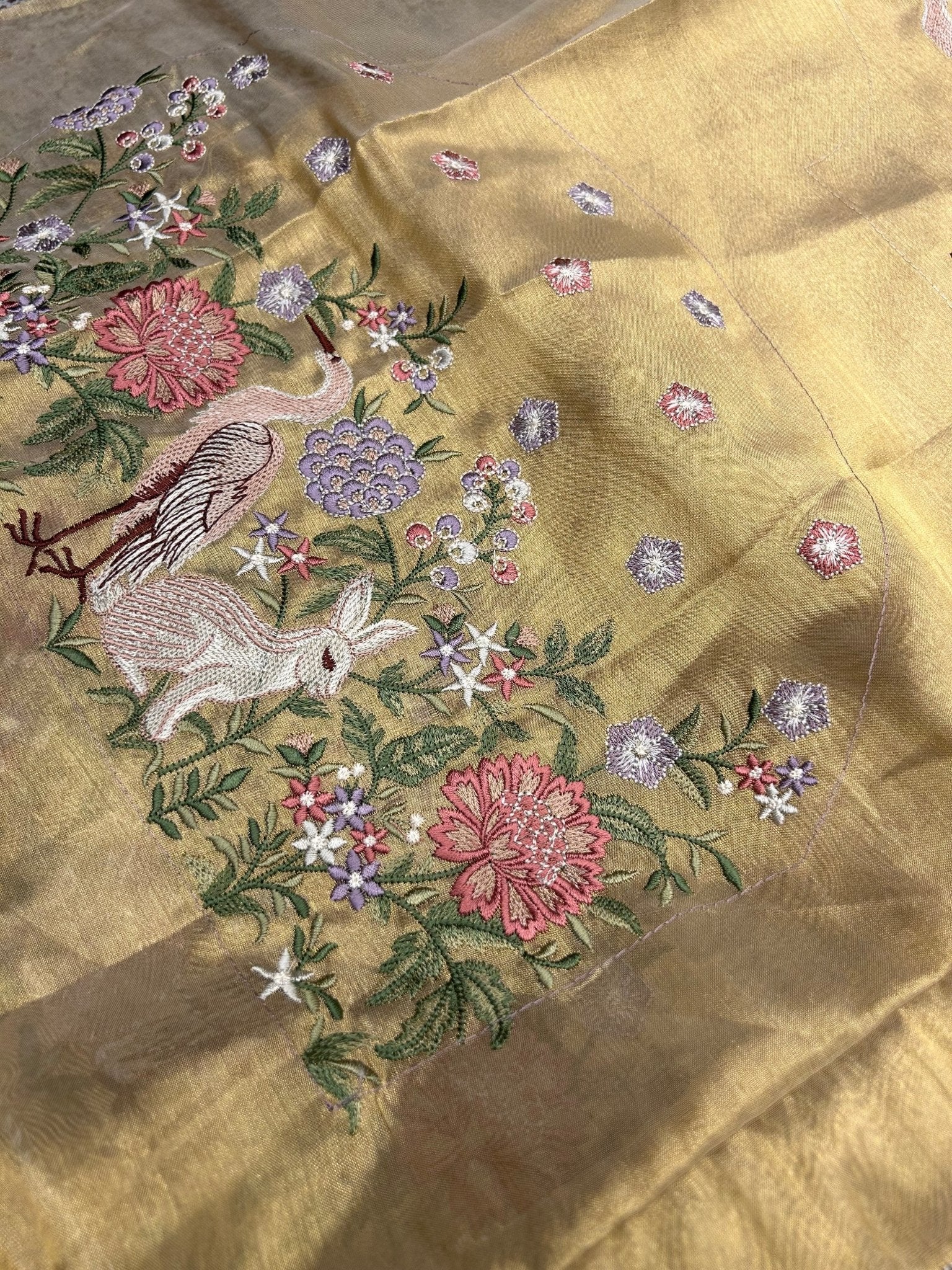 Premium Soft Tissue Organza Saree - Kanjeevaram Silk Mandir