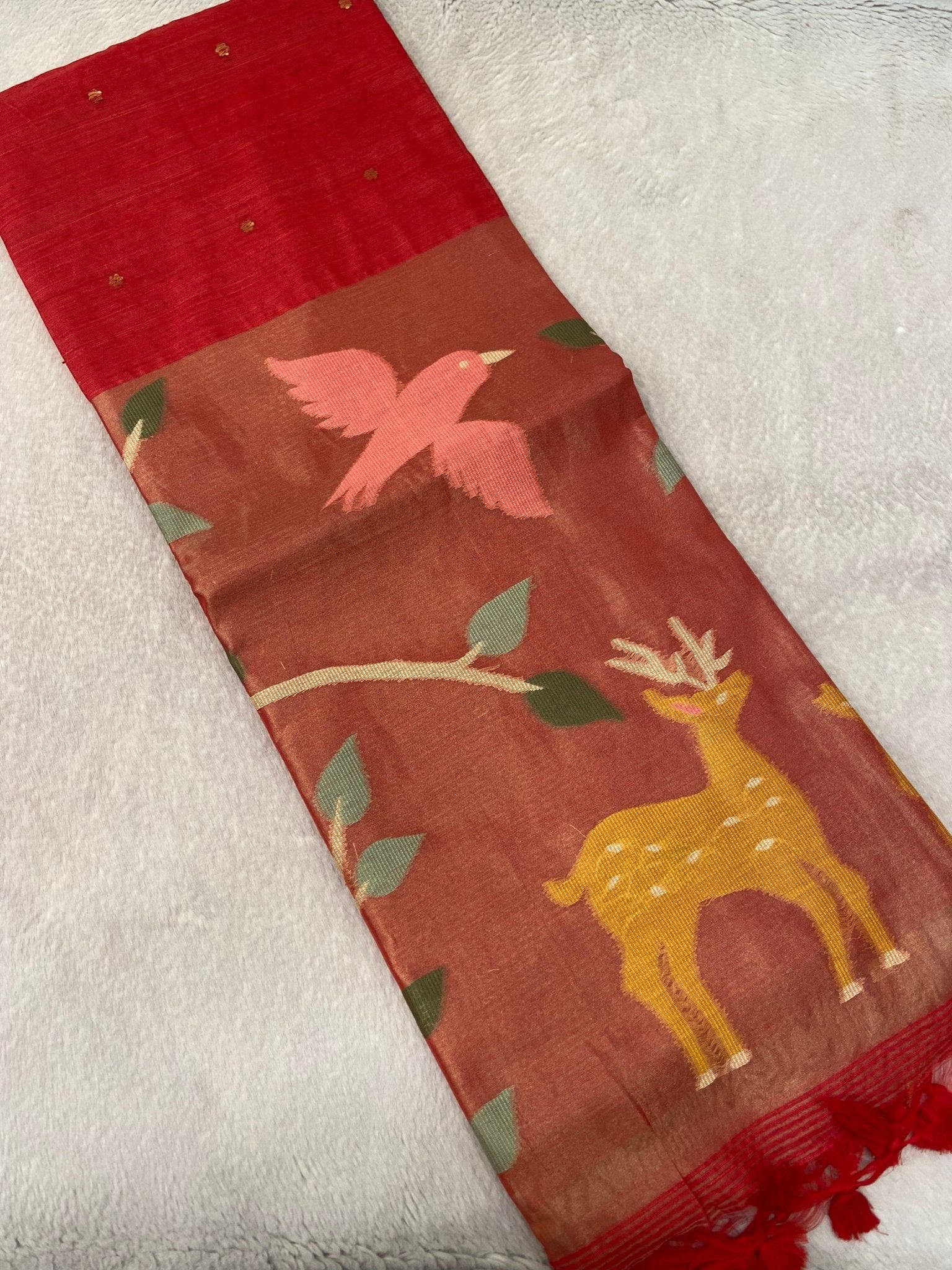 Premium Soft Tissue Organza Saree - Kanjeevaram Silk Mandir
