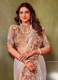 Premium Soft Tissue Organza Saree - Kanjeevaram Silk Mandir