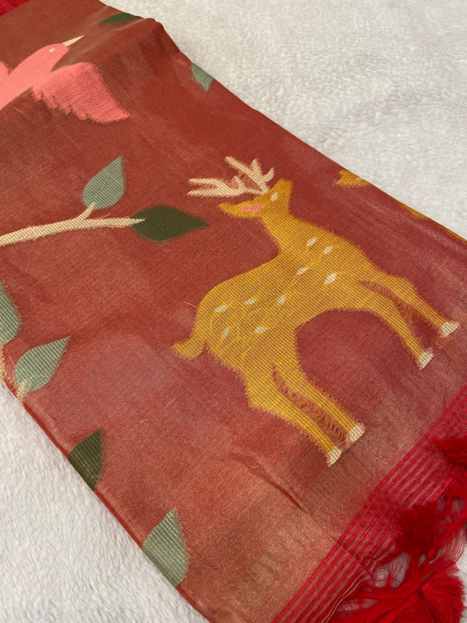 Premium Soft Tissue Organza Saree - Kanjeevaram Silk Mandir
