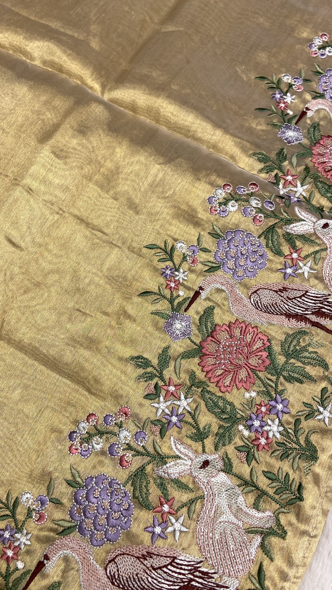 Premium Soft Tissue Organza Saree - Kanjeevaram Silk Mandir