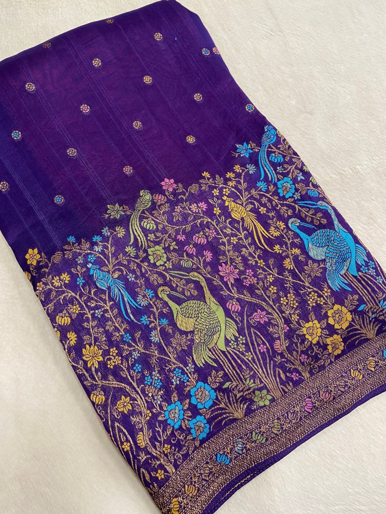 Premium Tassar Silk Saree - Kanjeevaram Silk Mandir