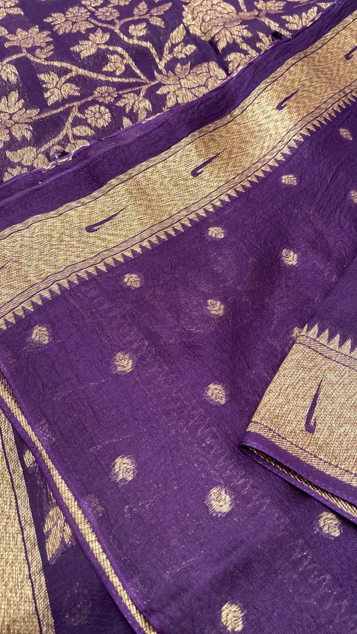 Premium Tassar Silk Saree💜 - Kanjeevaram Silk Mandir