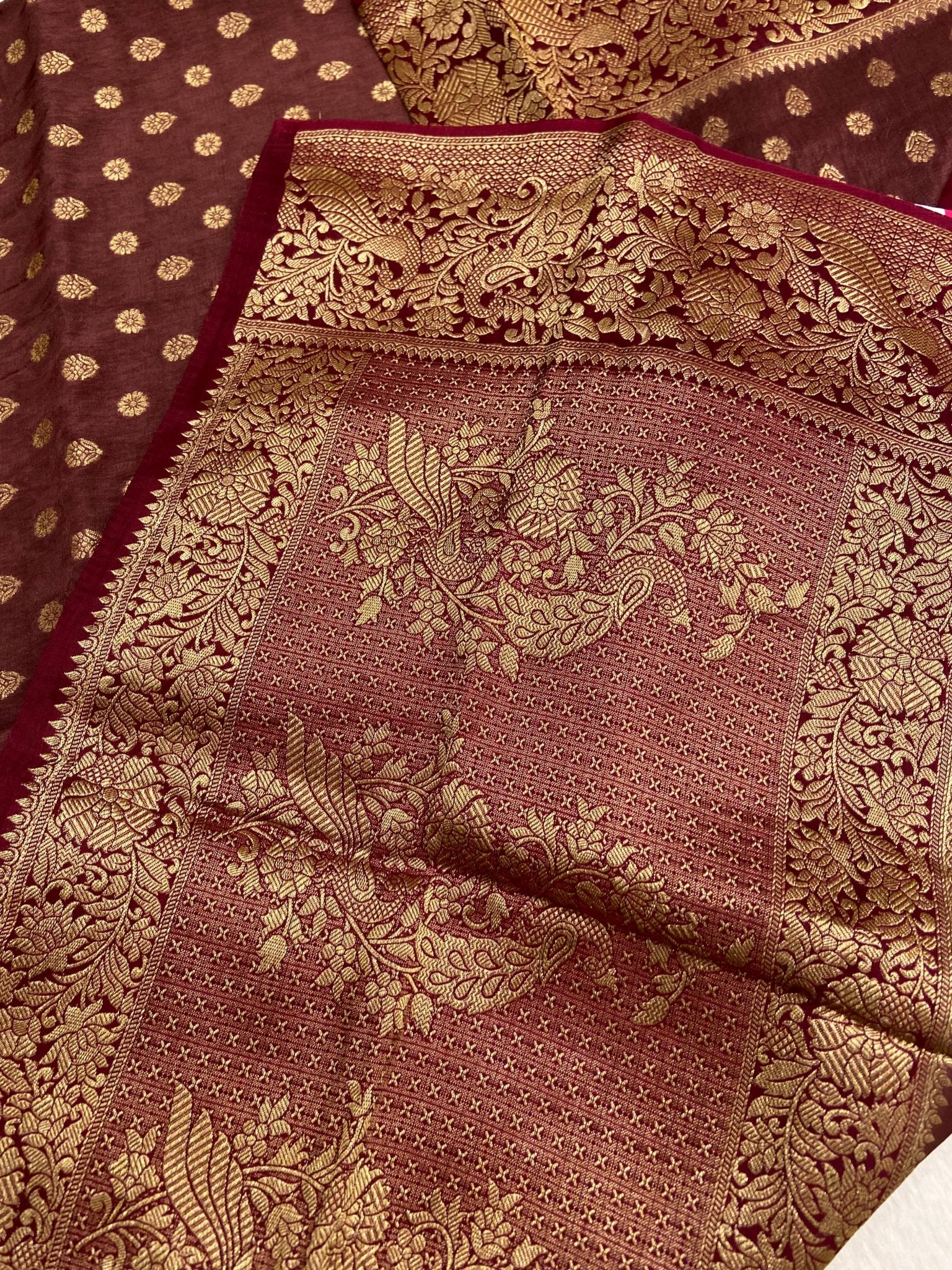 Premium Tassar Silk Saree - Kanjeevaram Silk Mandir