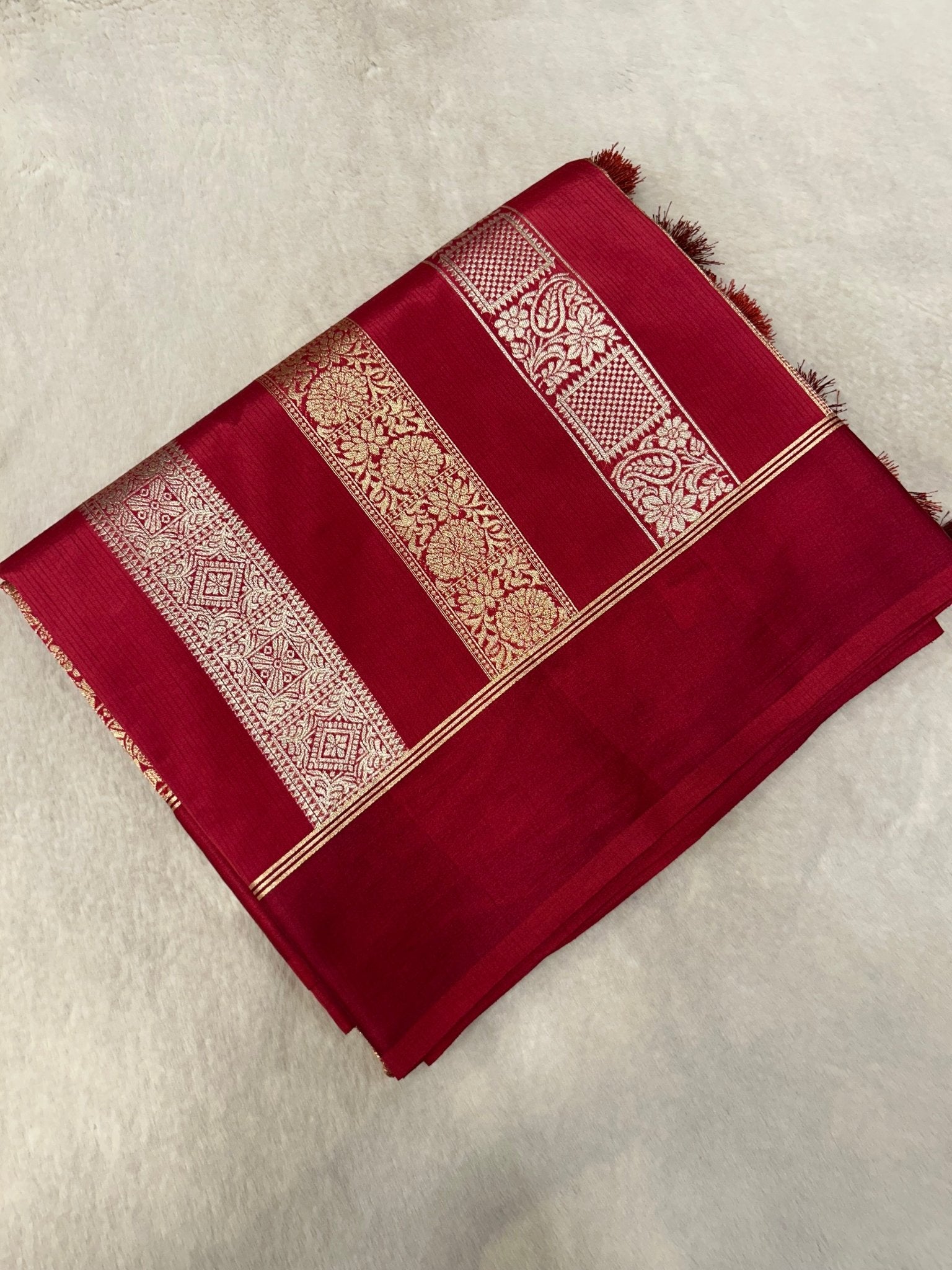 Premium Tassar Silk Saree - Kanjeevaram Silk Mandir