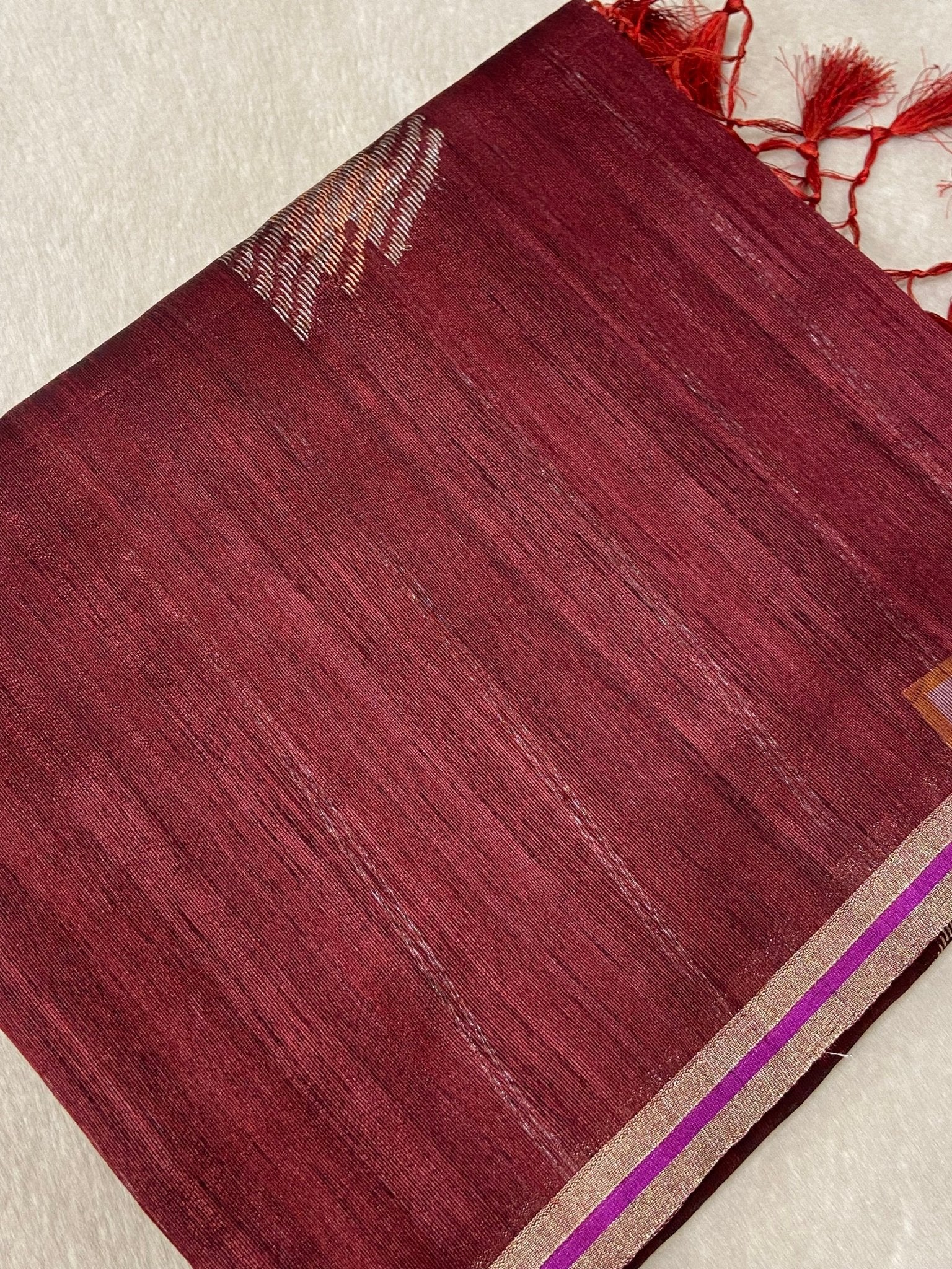 Premium Tassar Silk Saree - Kanjeevaram Silk Mandir