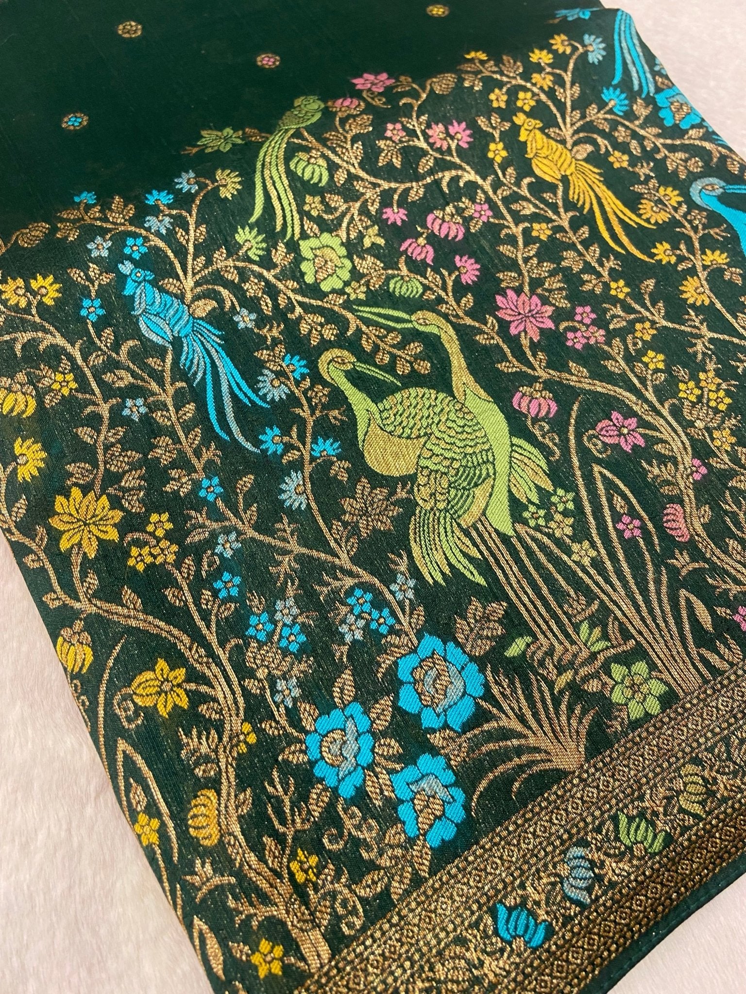 Premium Tassar Silk Saree - Kanjeevaram Silk Mandir