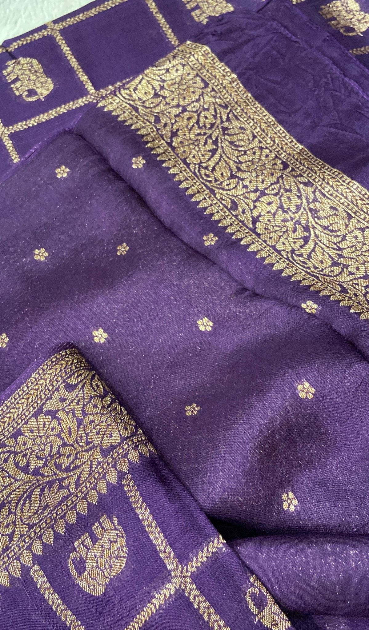 Premium Tassar Silk Saree 💜 - Kanjeevaram Silk Mandir