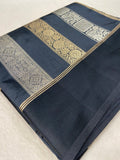 Premium Tassar Silk Saree🩶 - Kanjeevaram Silk Mandir