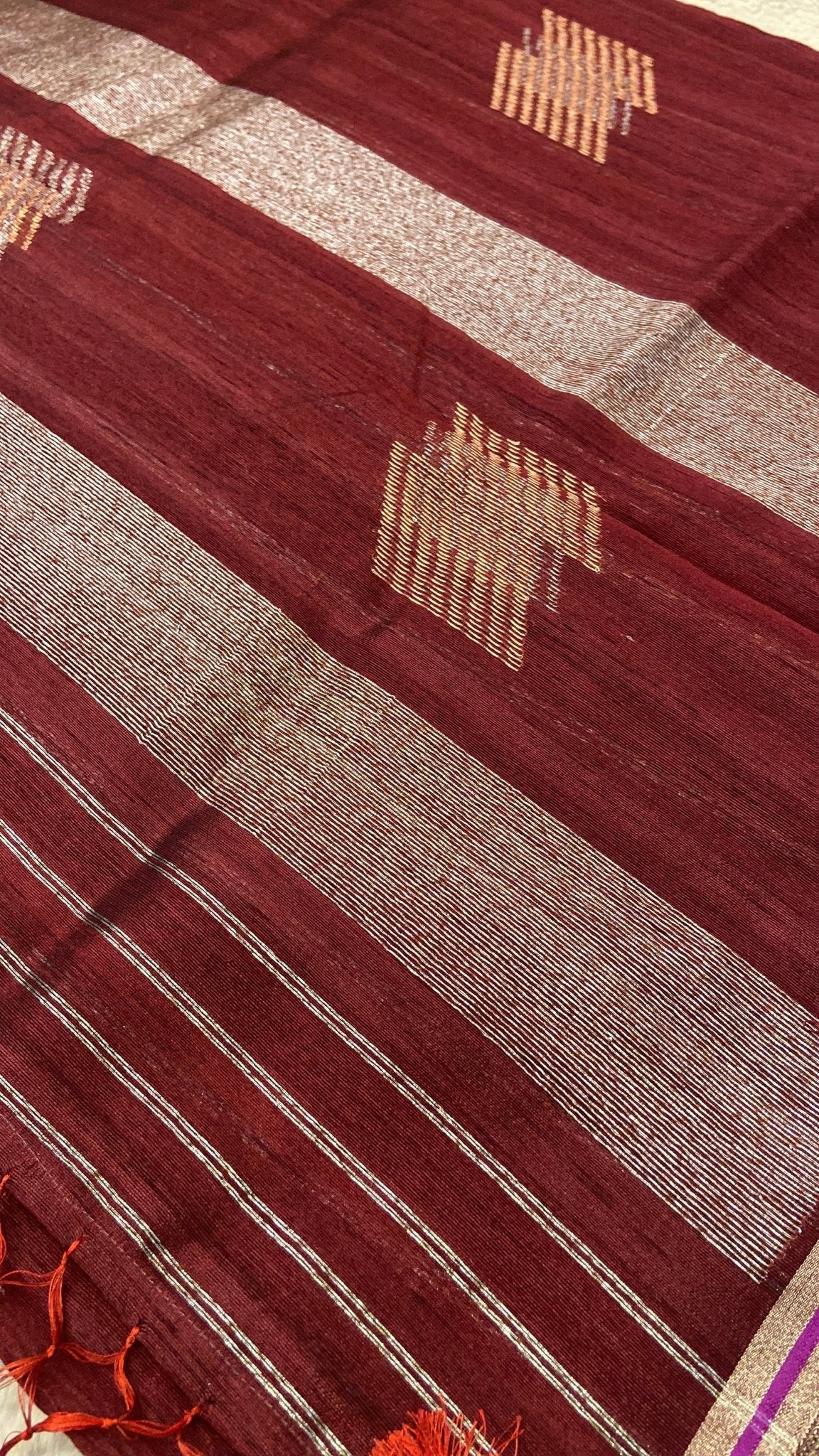 Premium Tassar Silk Saree - Kanjeevaram Silk Mandir
