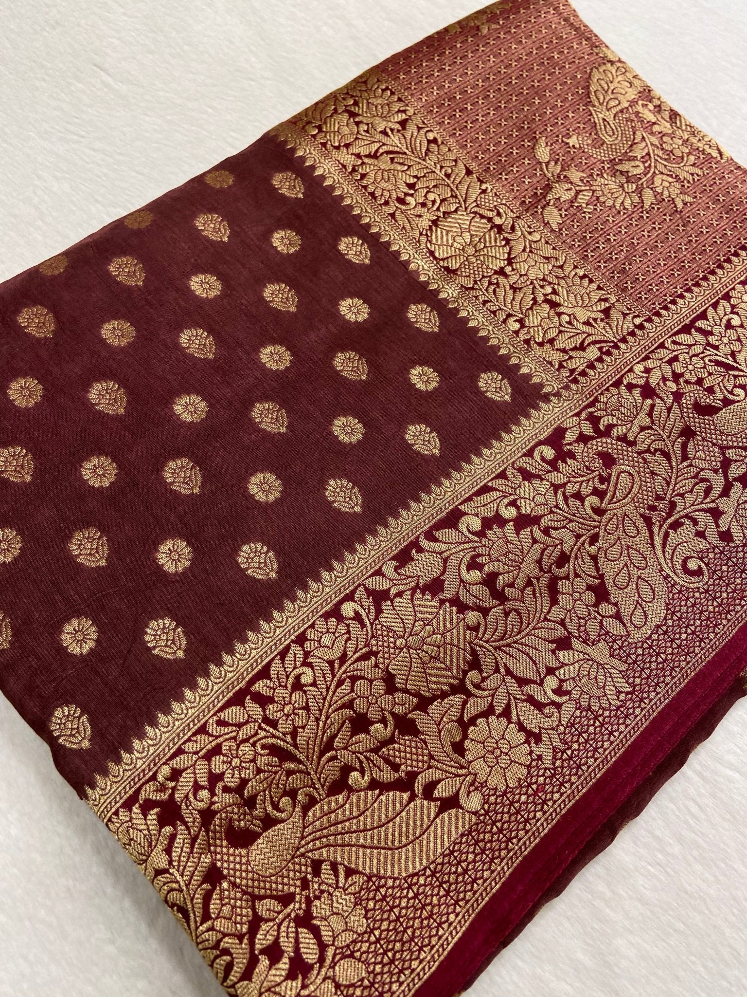 Premium Tassar Silk Saree - Kanjeevaram Silk Mandir