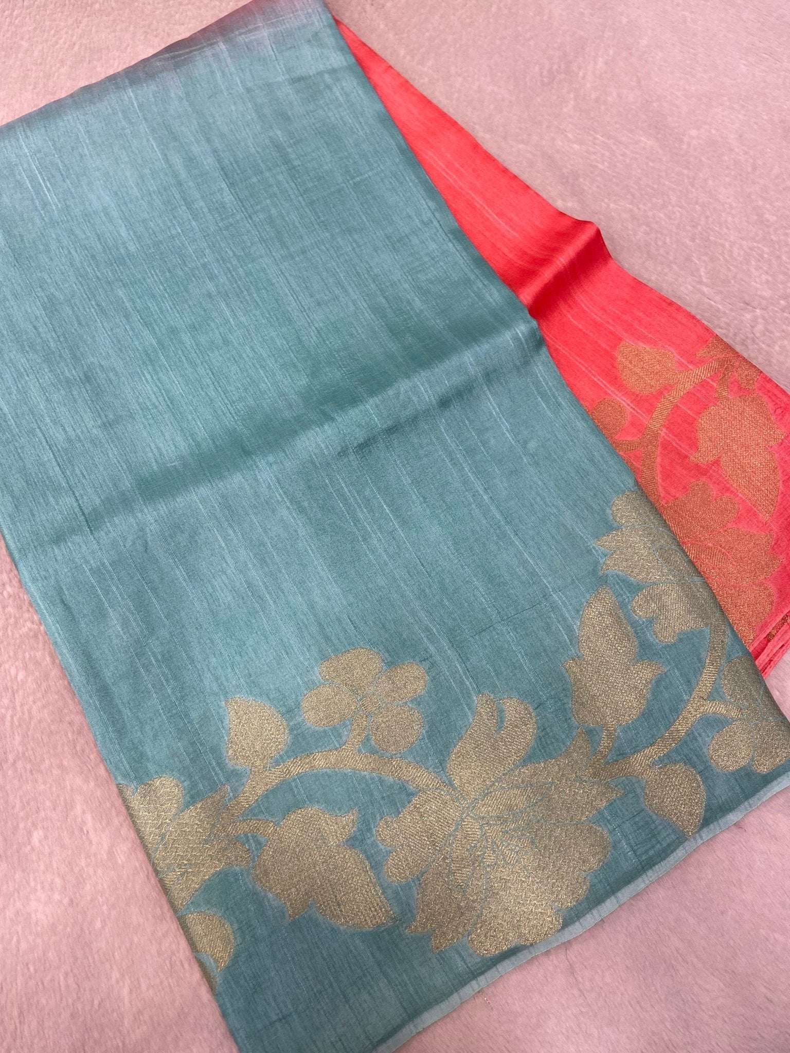 Premium Tassar Silk Saree - Kanjeevaram Silk Mandir