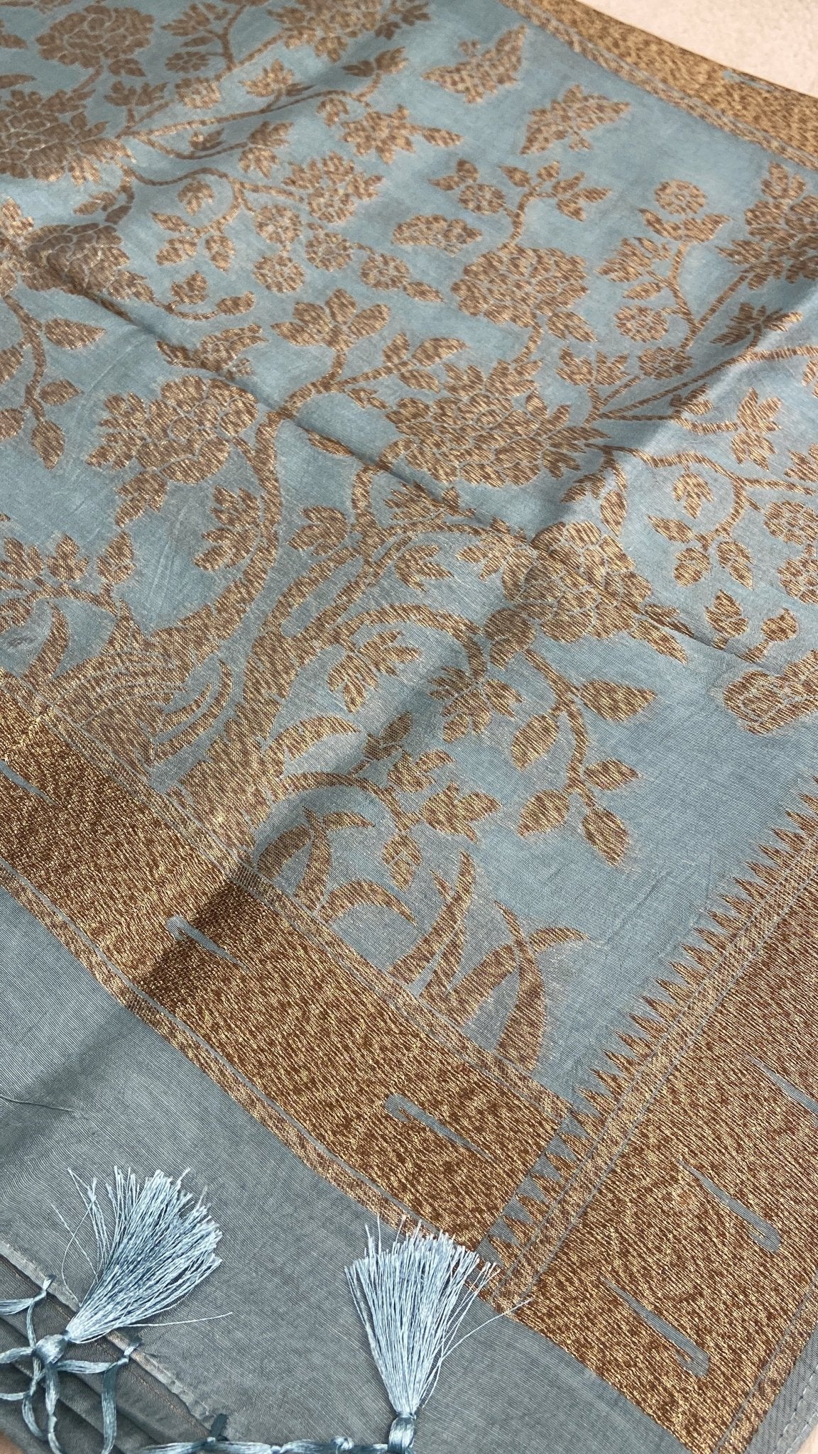 Premium Tassar Silk Saree✨ - Kanjeevaram Silk Mandir