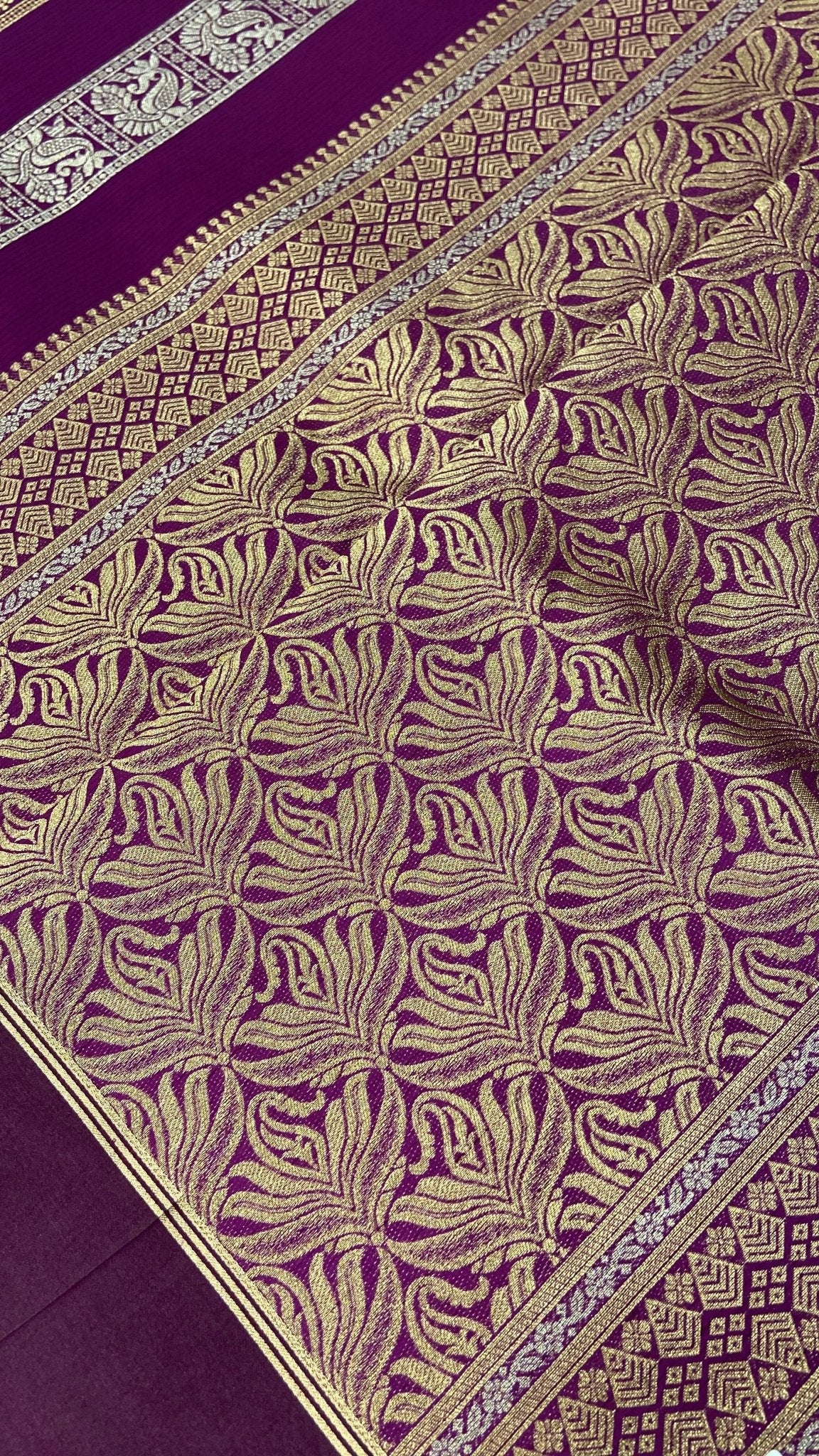 Premium Tassar Silk Saree💜 - Kanjeevaram Silk Mandir