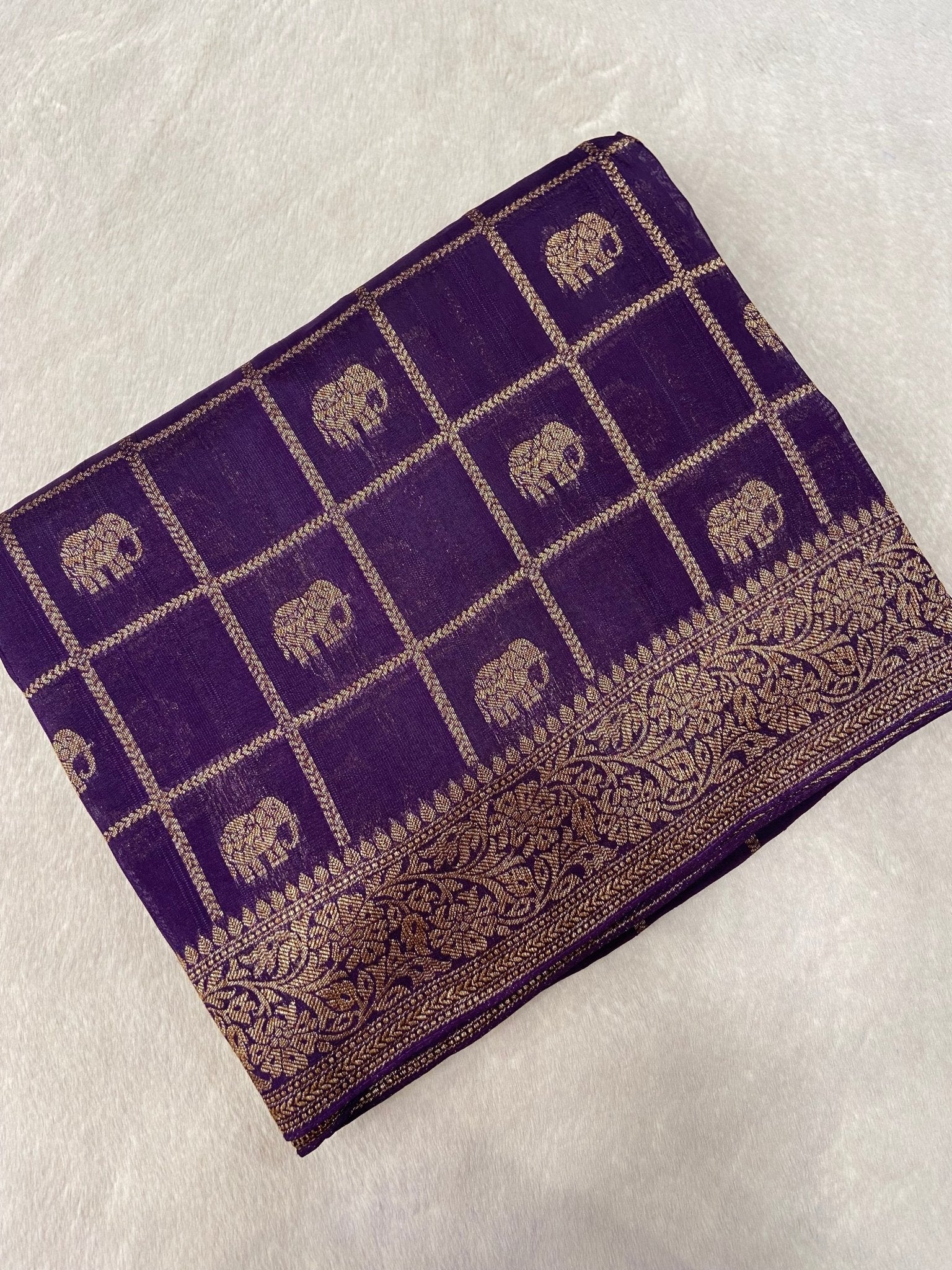 Premium Tassar Silk Saree 💜 - Kanjeevaram Silk Mandir