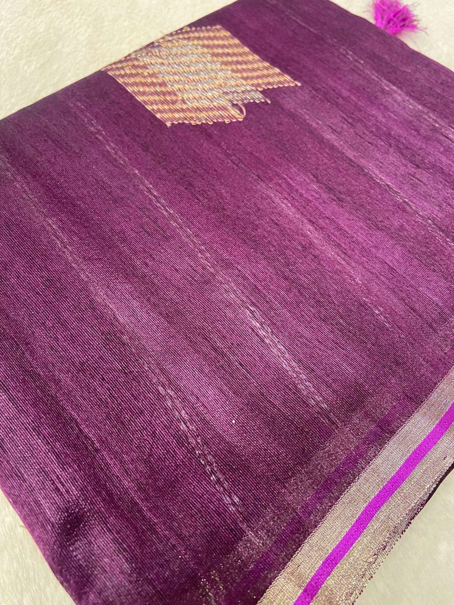 Premium Tassar Silk Saree - Kanjeevaram Silk Mandir