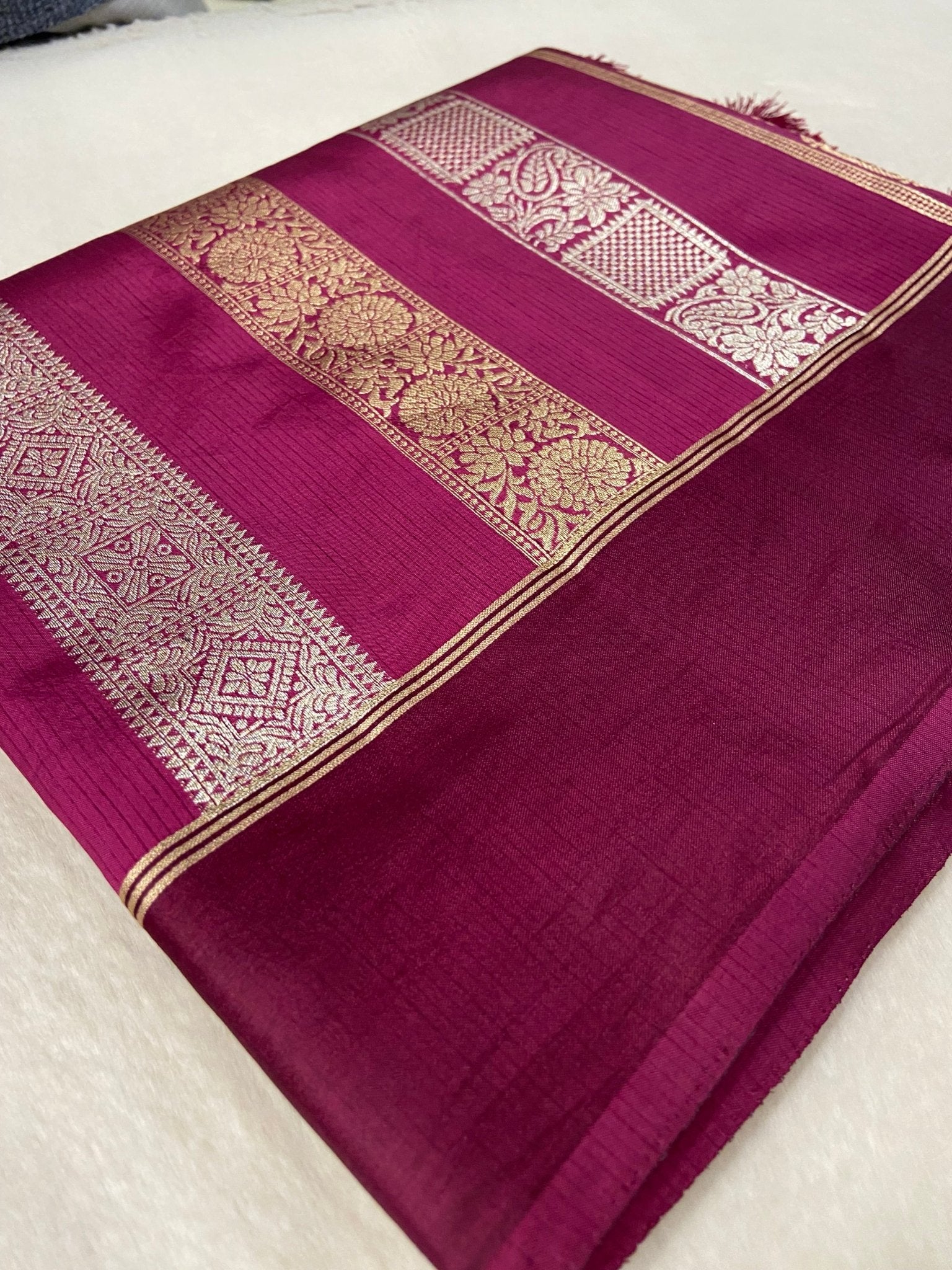 Premium Tassar Silk Saree - Kanjeevaram Silk Mandir