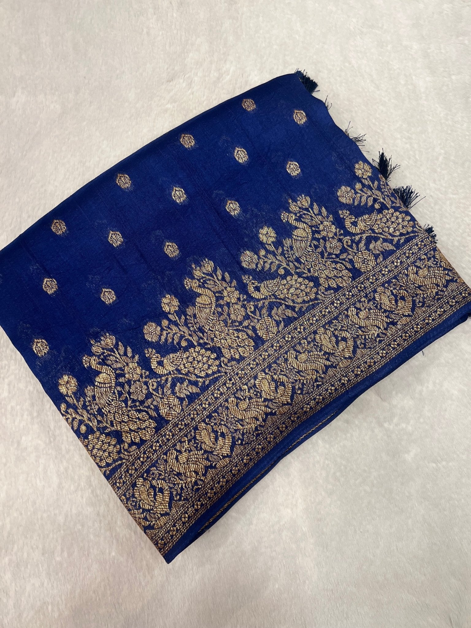 Premium Tassar Silk Saree - Kanjeevaram Silk Mandir