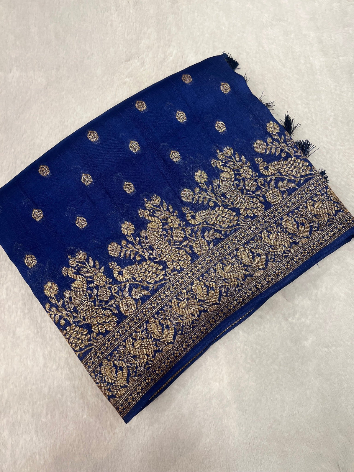 Premium Tassar Silk Saree - Kanjeevaram Silk Mandir