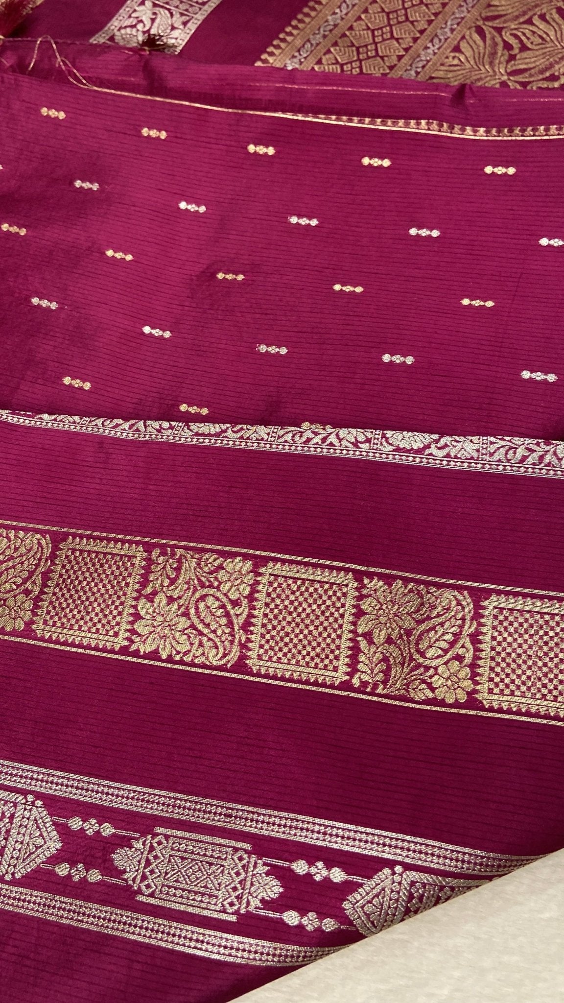 Premium Tassar Silk Saree - Kanjeevaram Silk Mandir