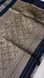 Premium Tassar Silk Saree🩶 - Kanjeevaram Silk Mandir