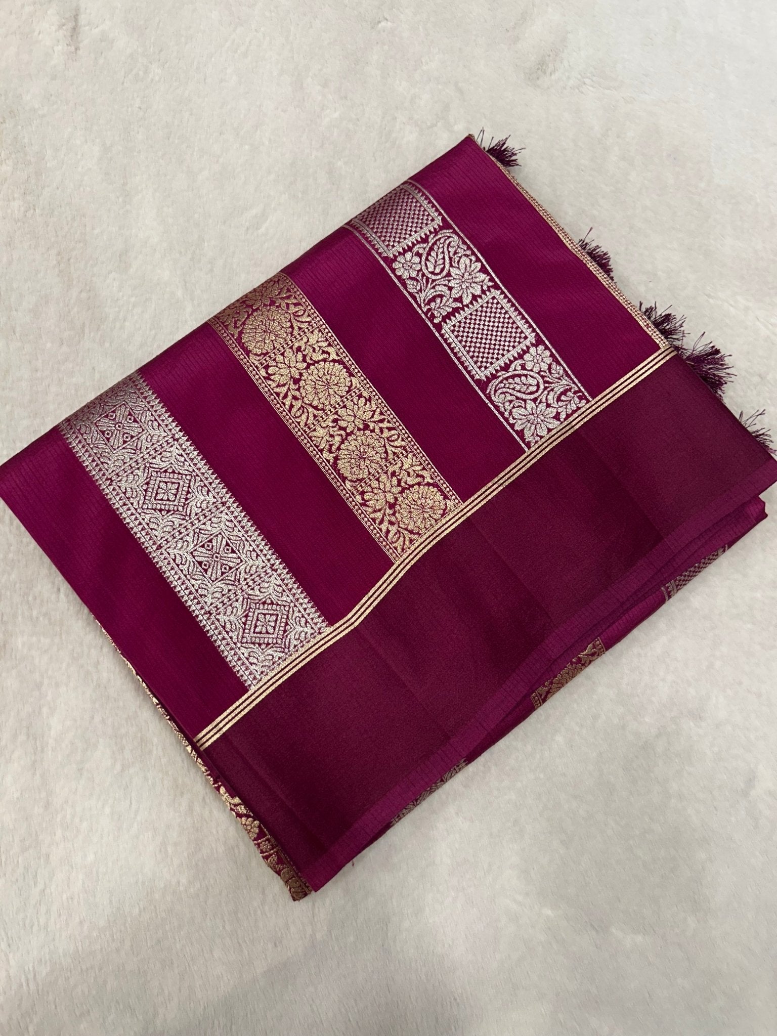 Premium Tassar Silk Saree - Kanjeevaram Silk Mandir