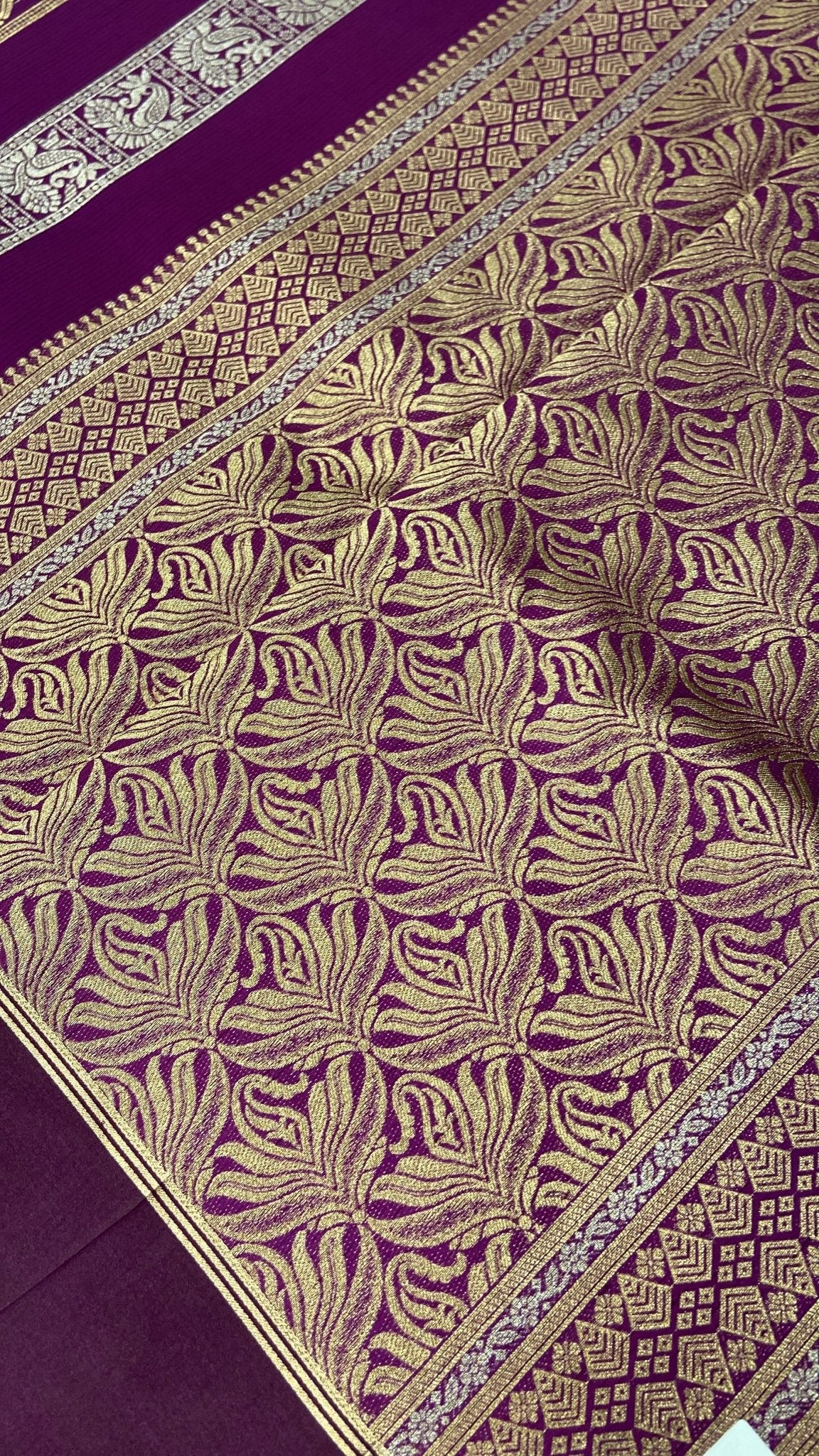 Premium Tassar Silk Saree💜 - Kanjeevaram Silk Mandir