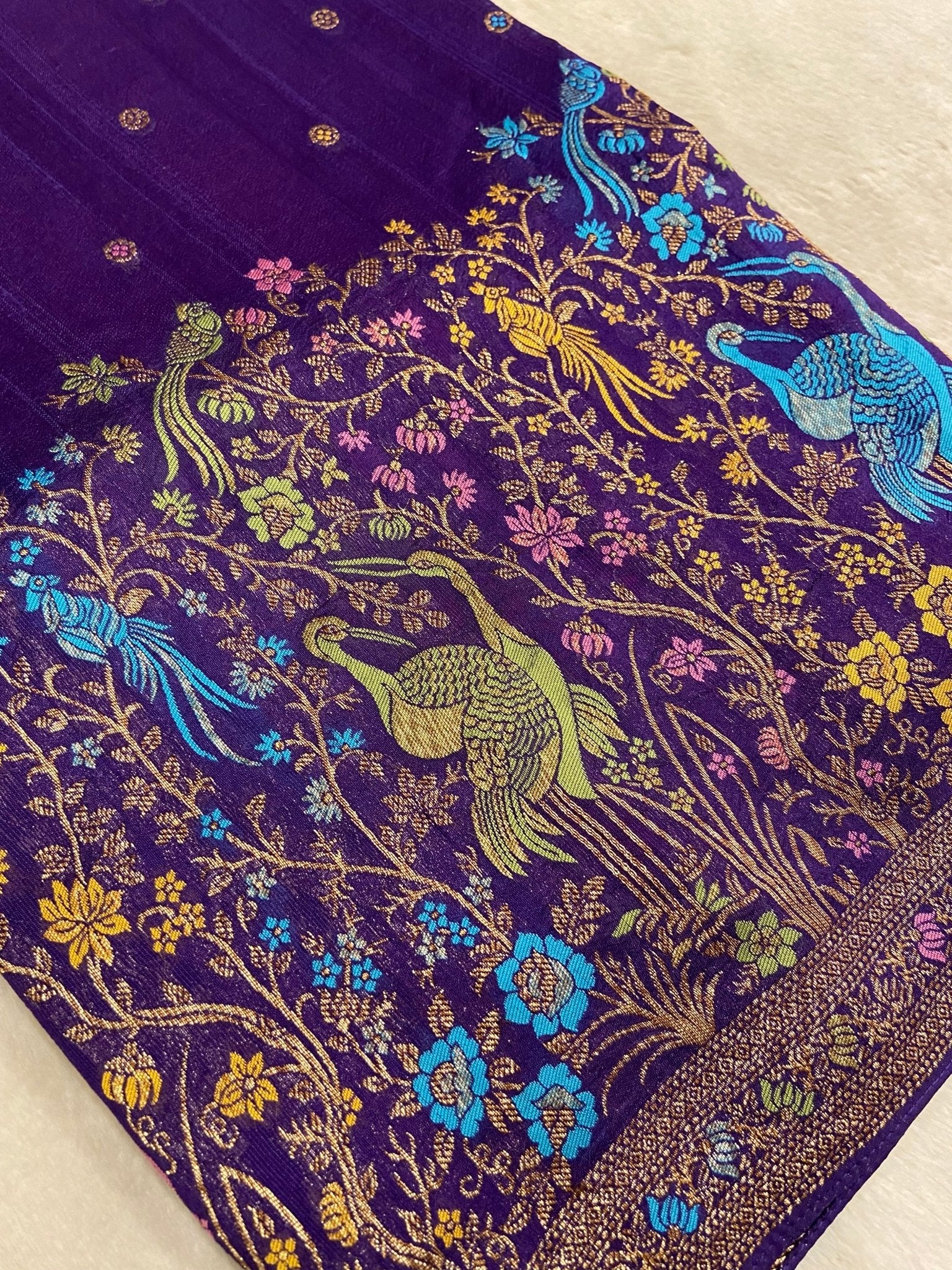 Premium Tassar Silk Saree - Kanjeevaram Silk Mandir