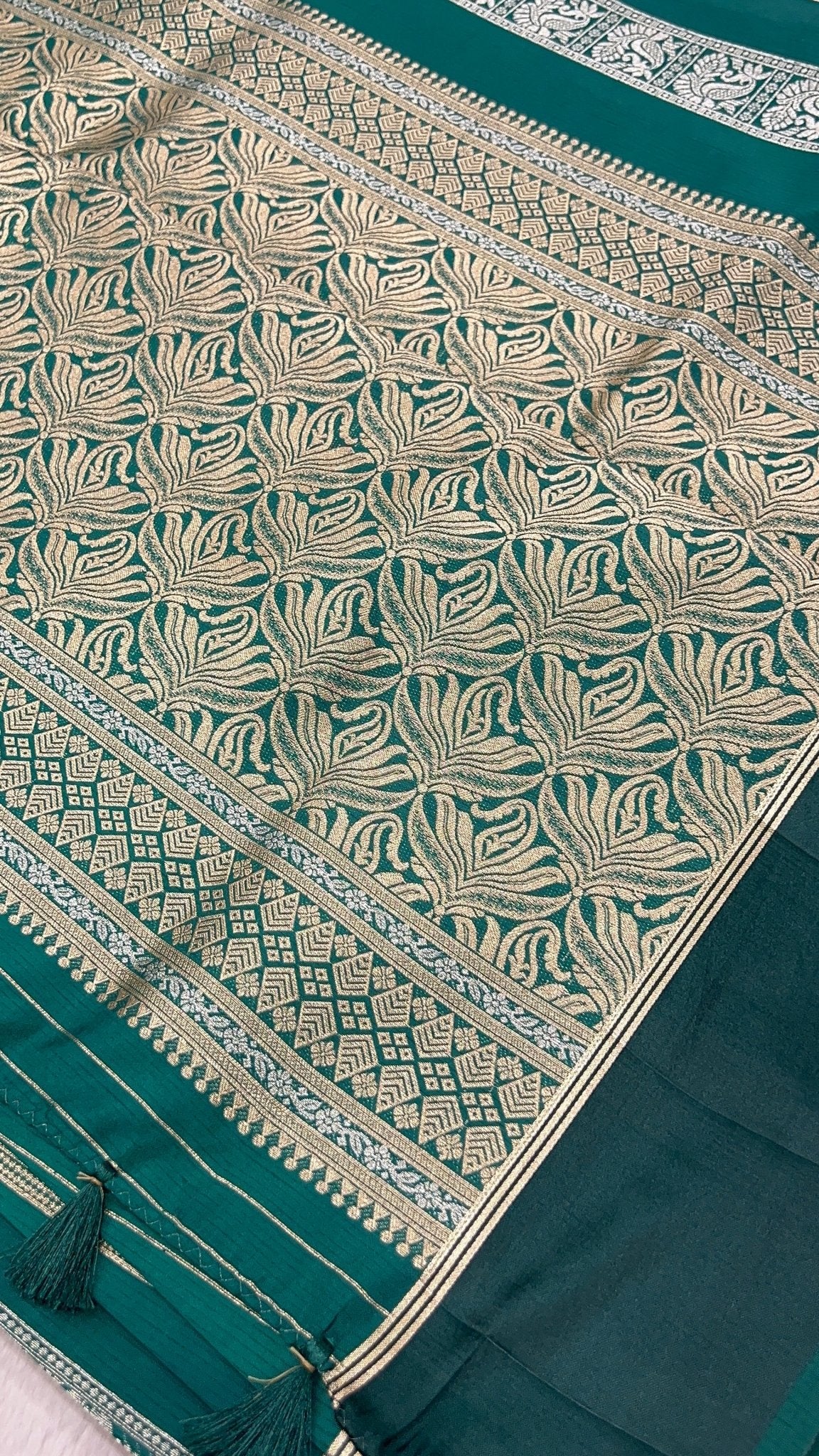 Premium Tassar Silk Saree - Kanjeevaram Silk Mandir