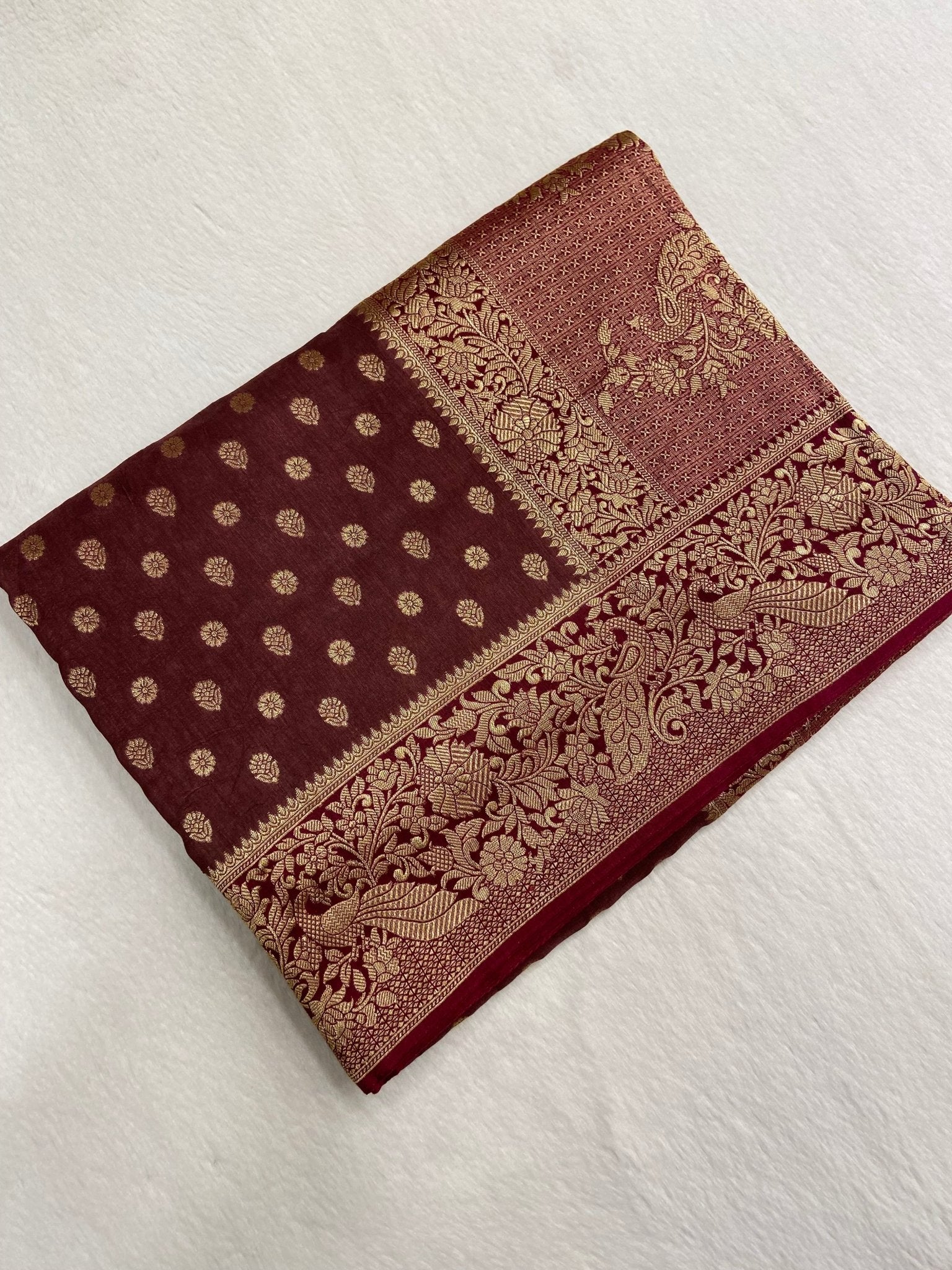 Premium Tassar Silk Saree - Kanjeevaram Silk Mandir