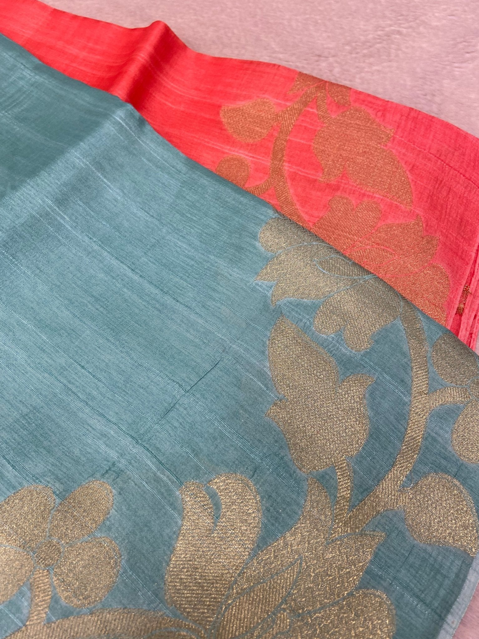 Premium Tassar Silk Saree - Kanjeevaram Silk Mandir