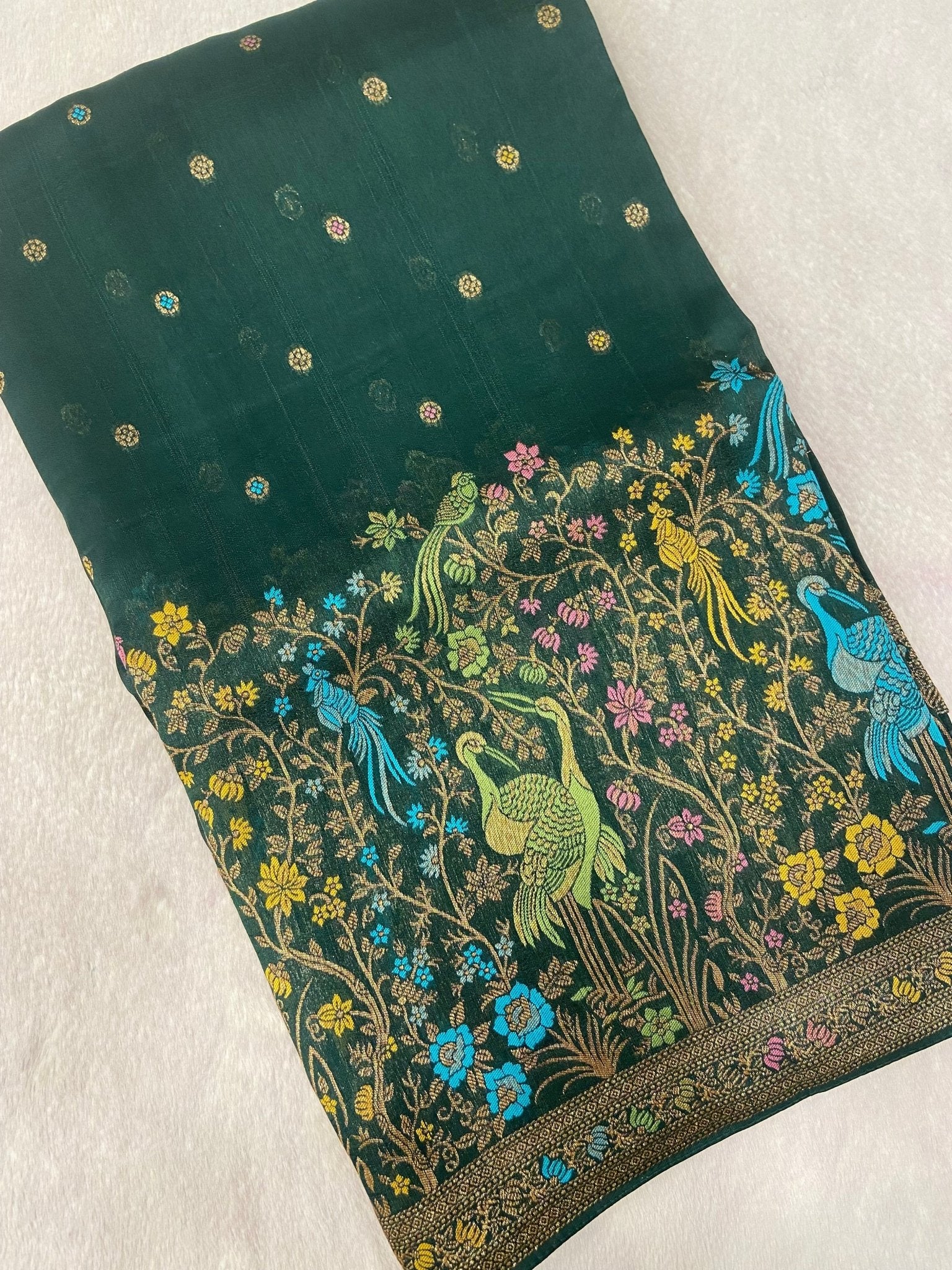 Premium Tassar Silk Saree - Kanjeevaram Silk Mandir