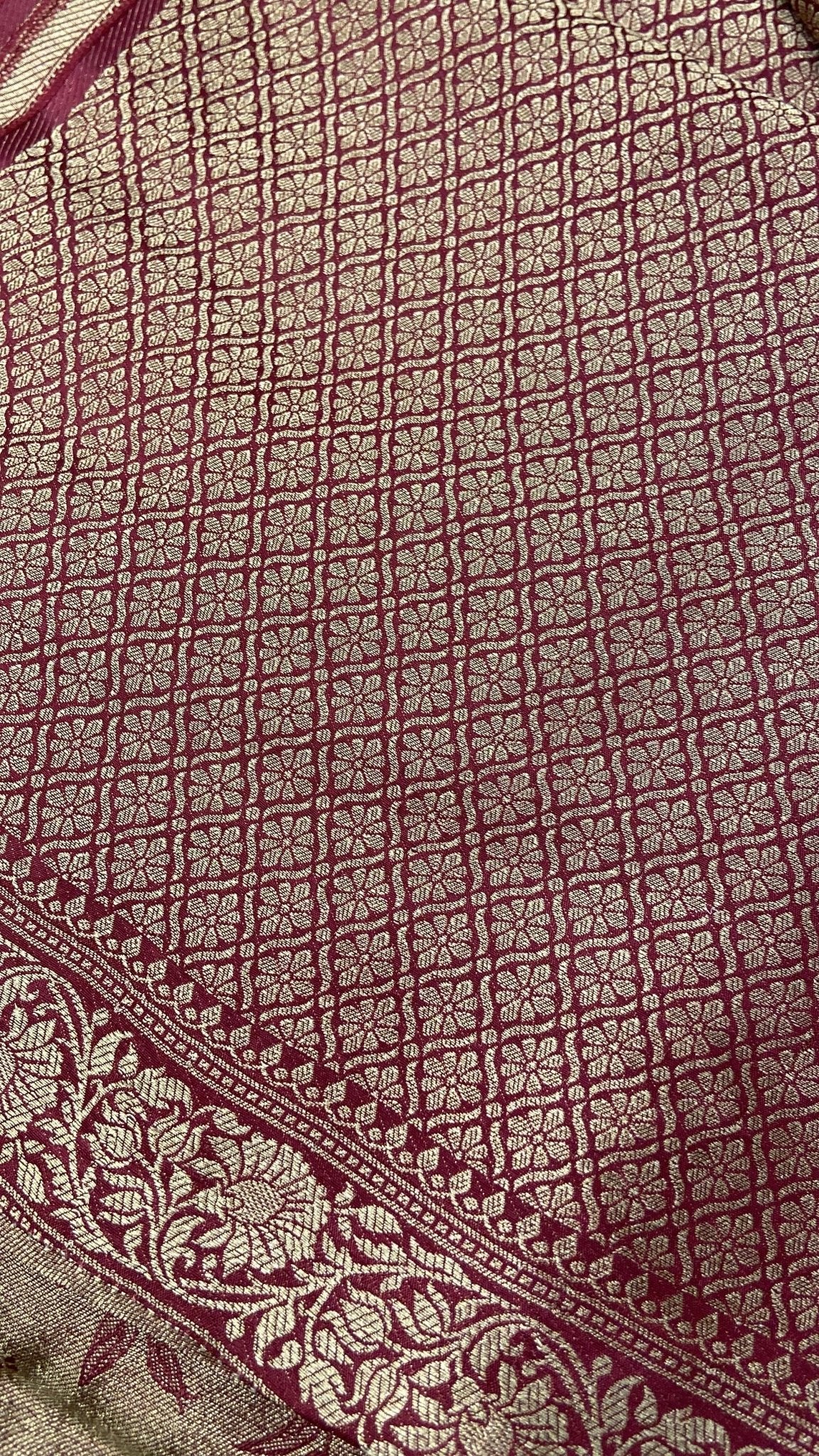 Premium Tissue Crepe Silk Saree - Kanjeevaram Silk Mandir