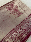 Premium Tissue Crepe Silk Saree - Kanjeevaram Silk Mandir