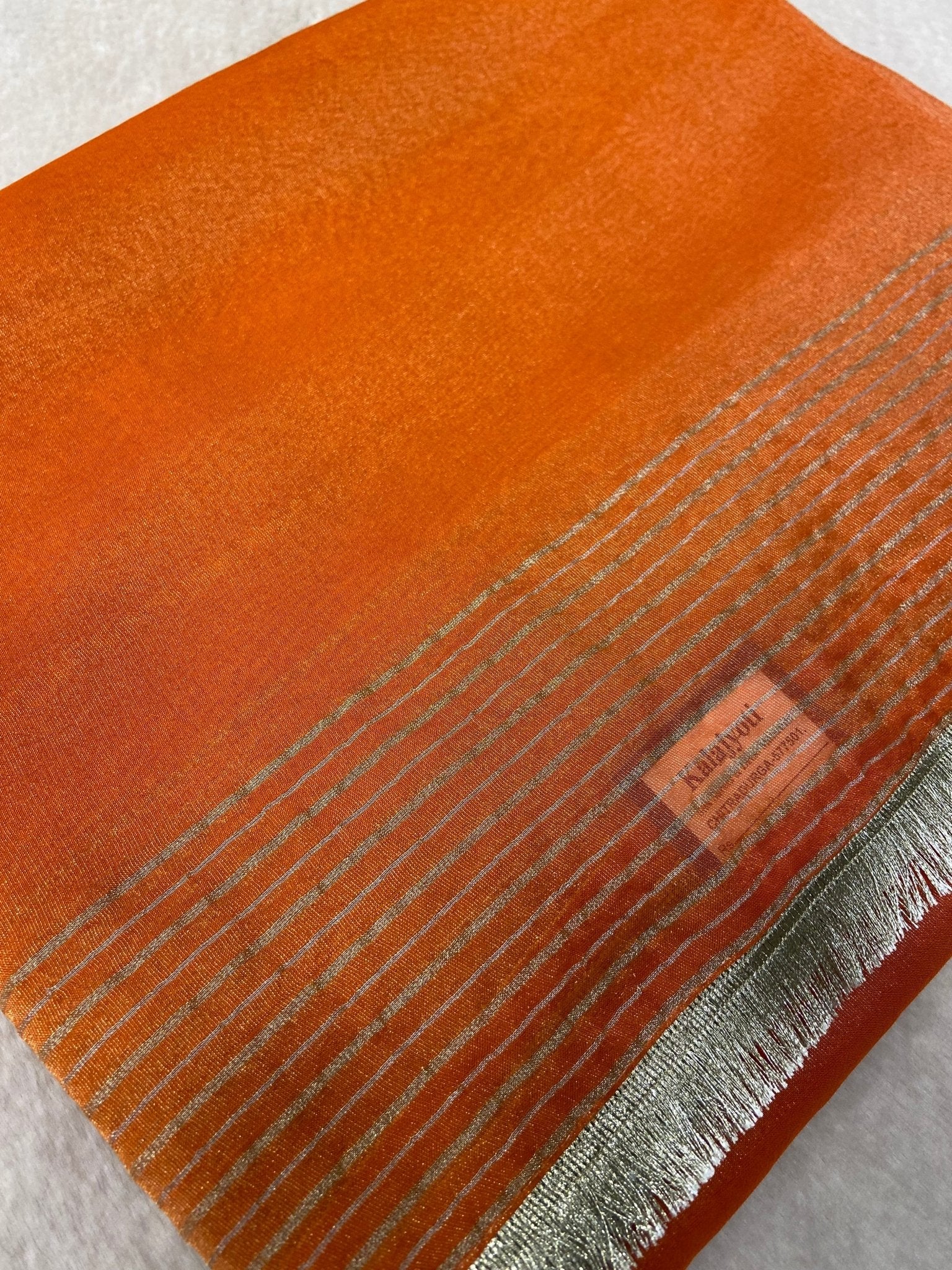 Premium Tissue Organza Saree - Kanjeevaram Silk Mandir