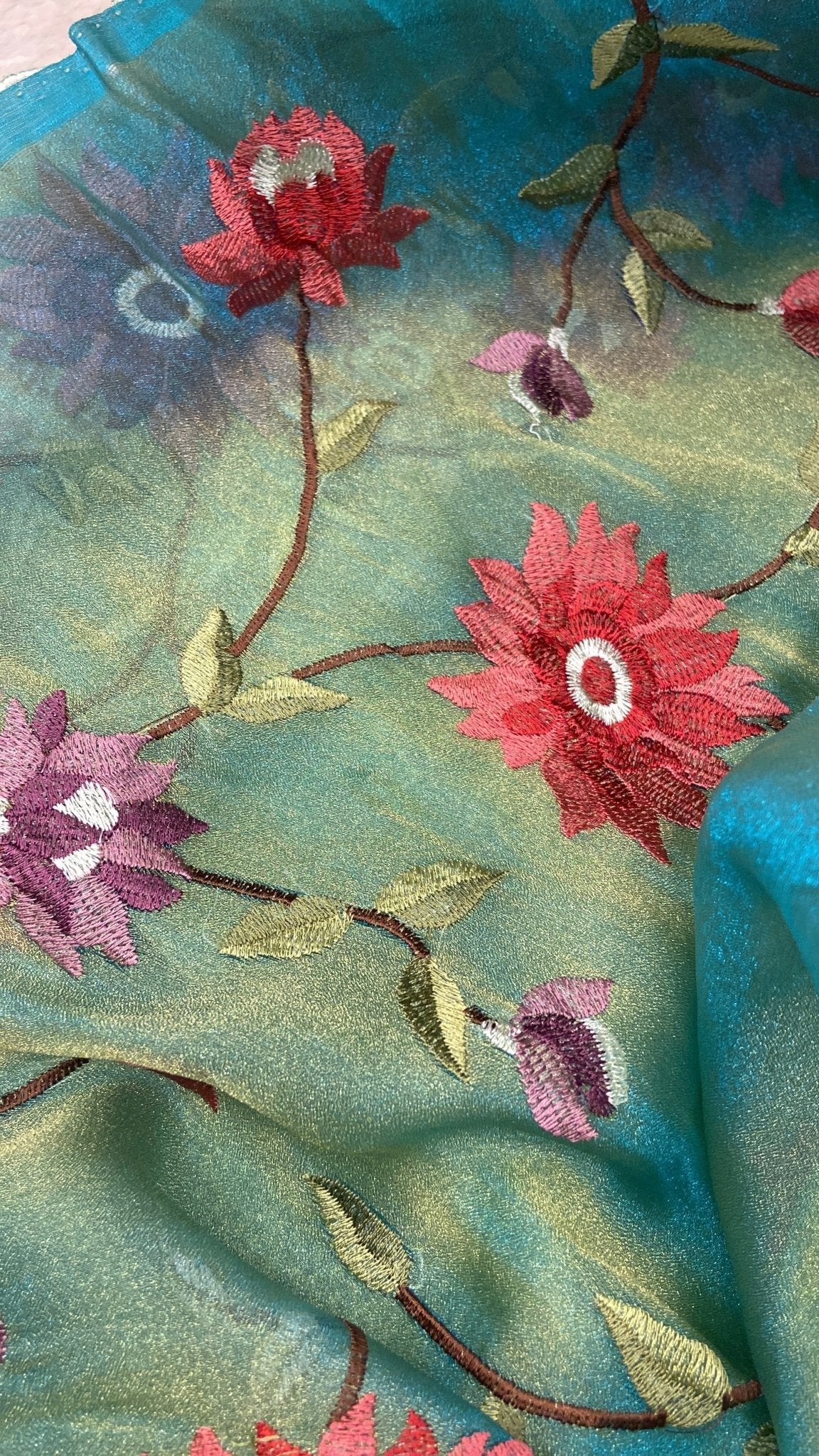 Premium tissue organza saree🌸 - Kanjeevaram Silk Mandir